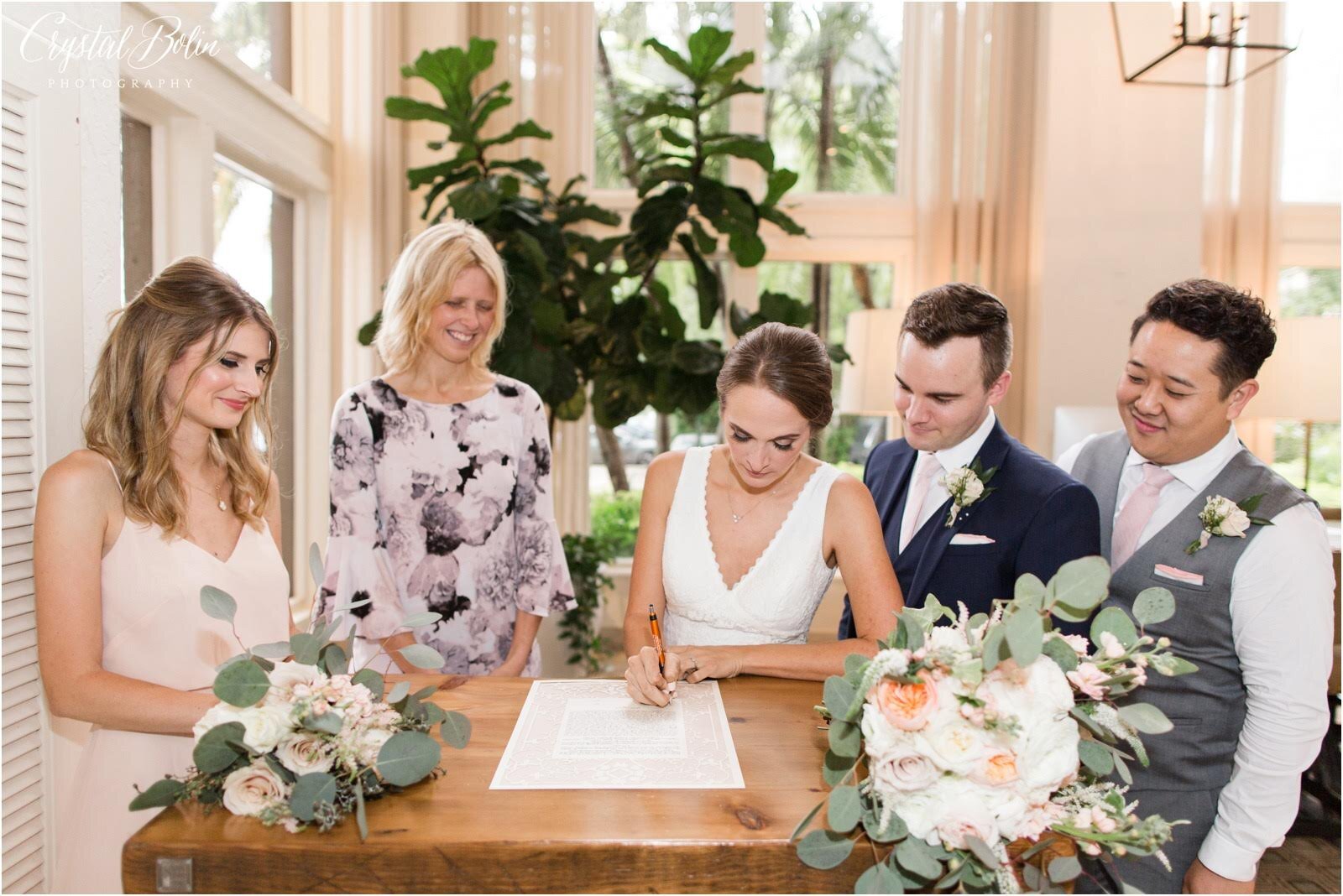 Whimsical Rainy Wedding at the Wyndham Hotel in Boca Raton, FL.