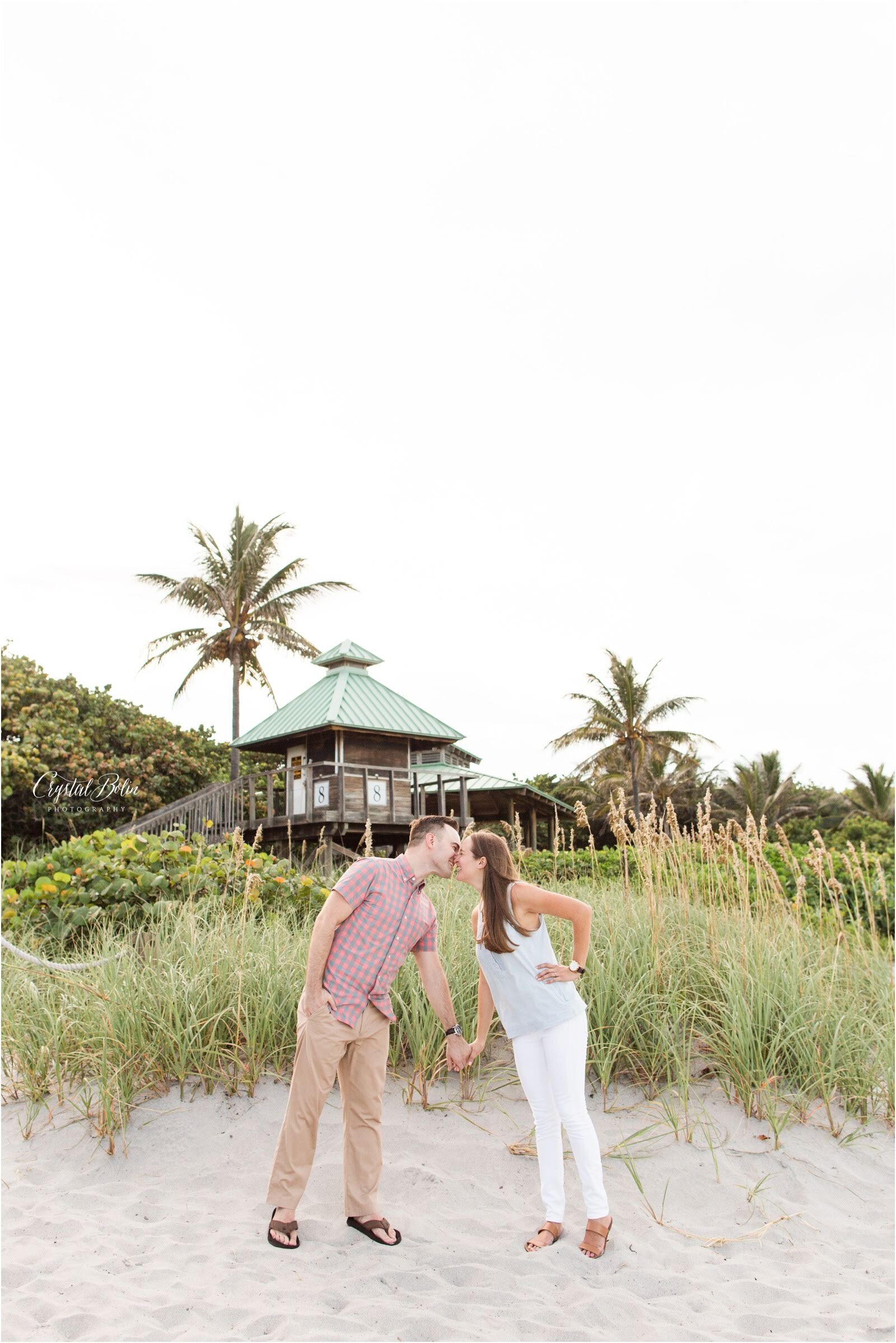 Red Reef Beach Engagement in Boca Raton, Florida