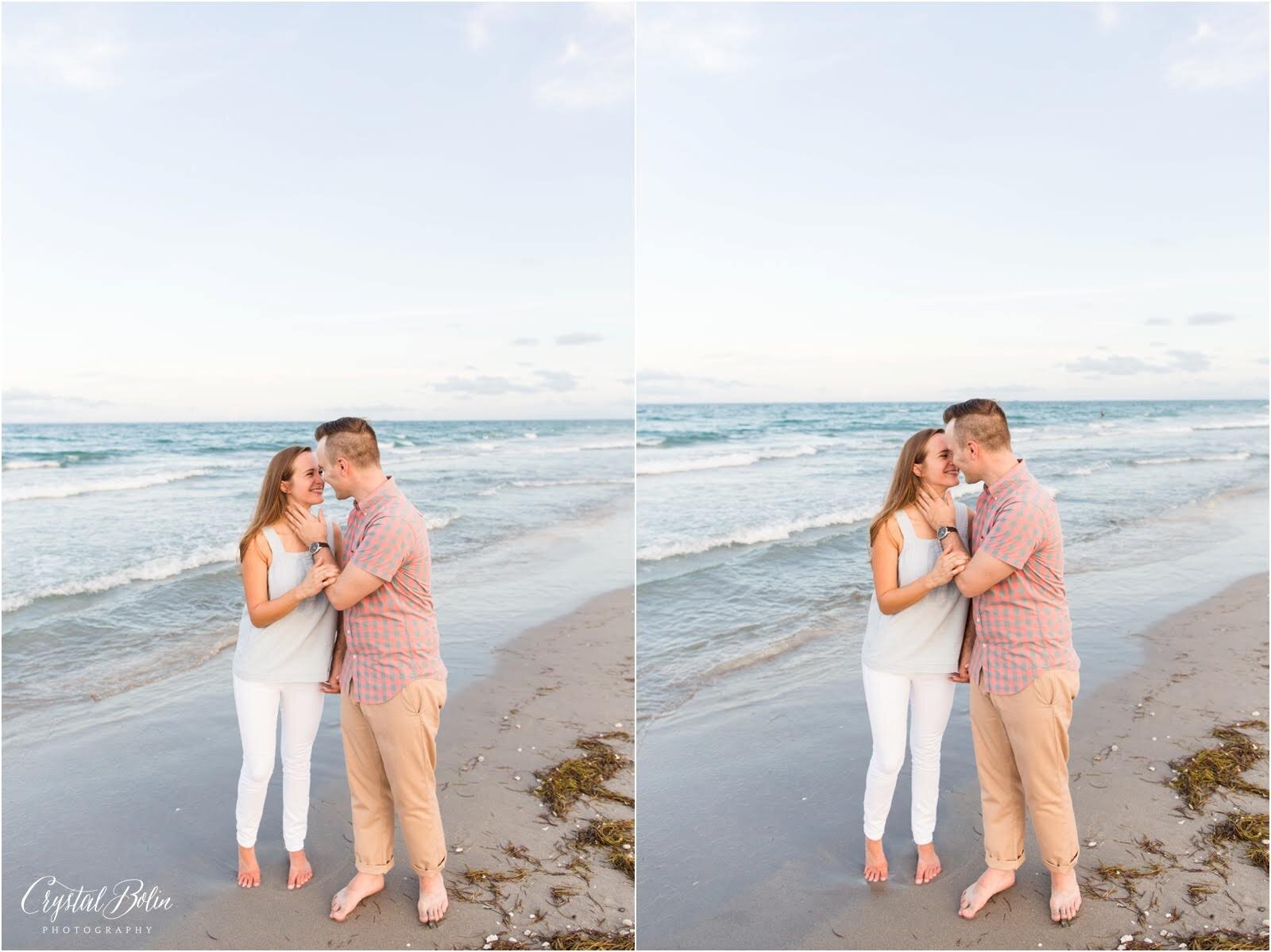 Red Reef Beach Engagement in Boca Raton, Florida