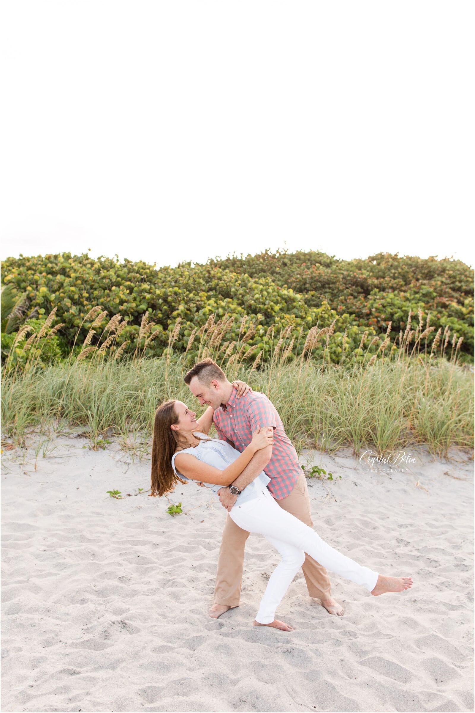 Red Reef Beach Engagement in Boca Raton, Florida