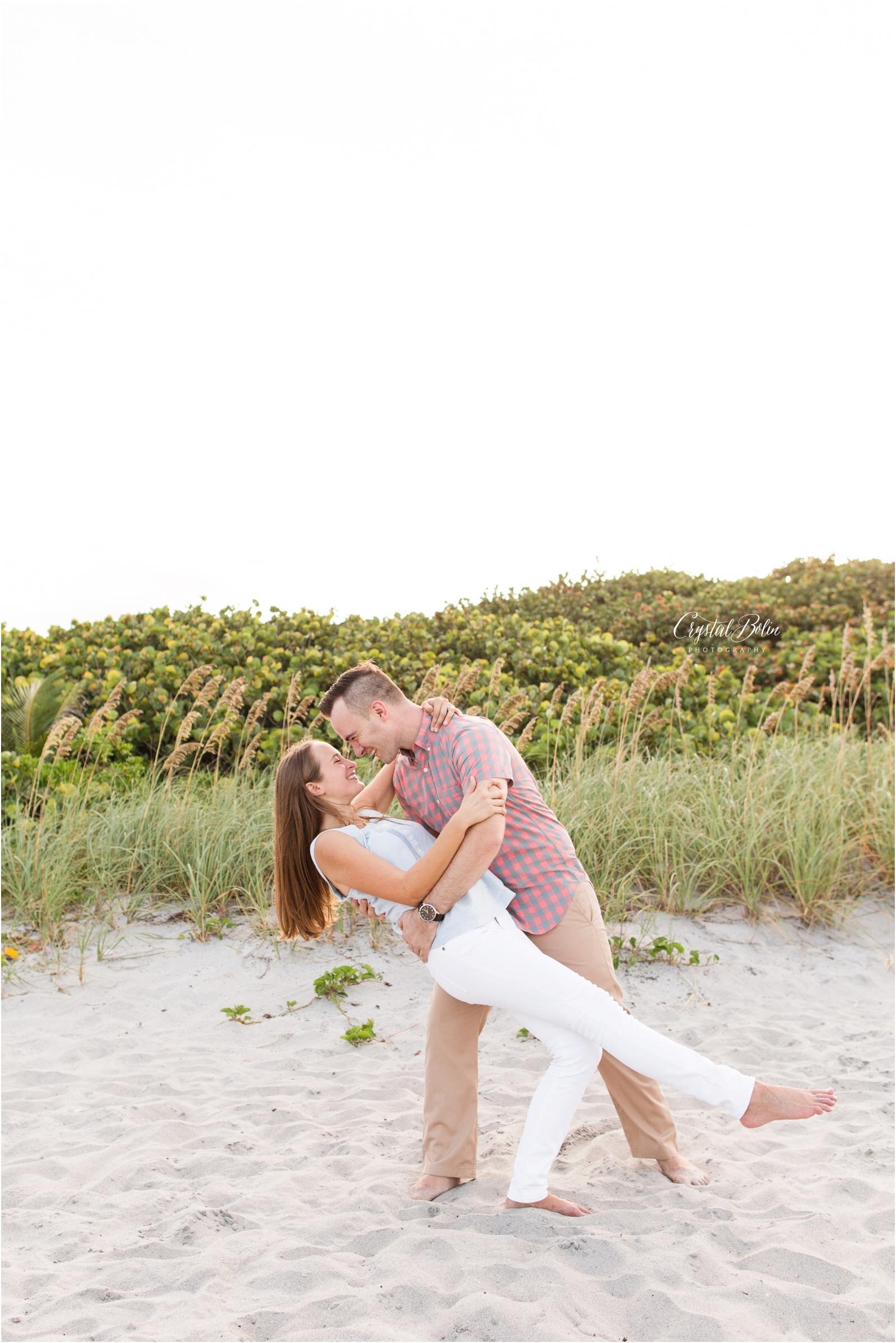 Red Reef Beach Engagement in Boca Raton, Florida