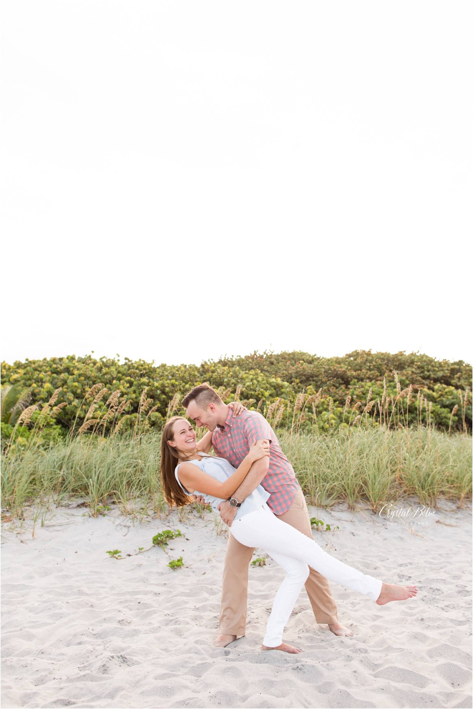 Red Reef Beach Engagement in Boca Raton, Florida