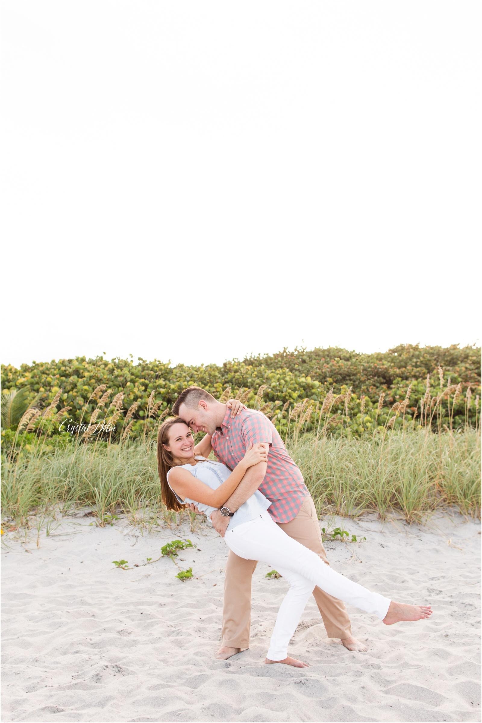 Red Reef Beach Engagement in Boca Raton, Florida