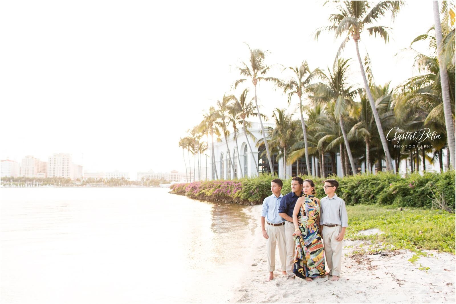 Wedding Anniversary Family Portraits in Palm Beach, FL. 