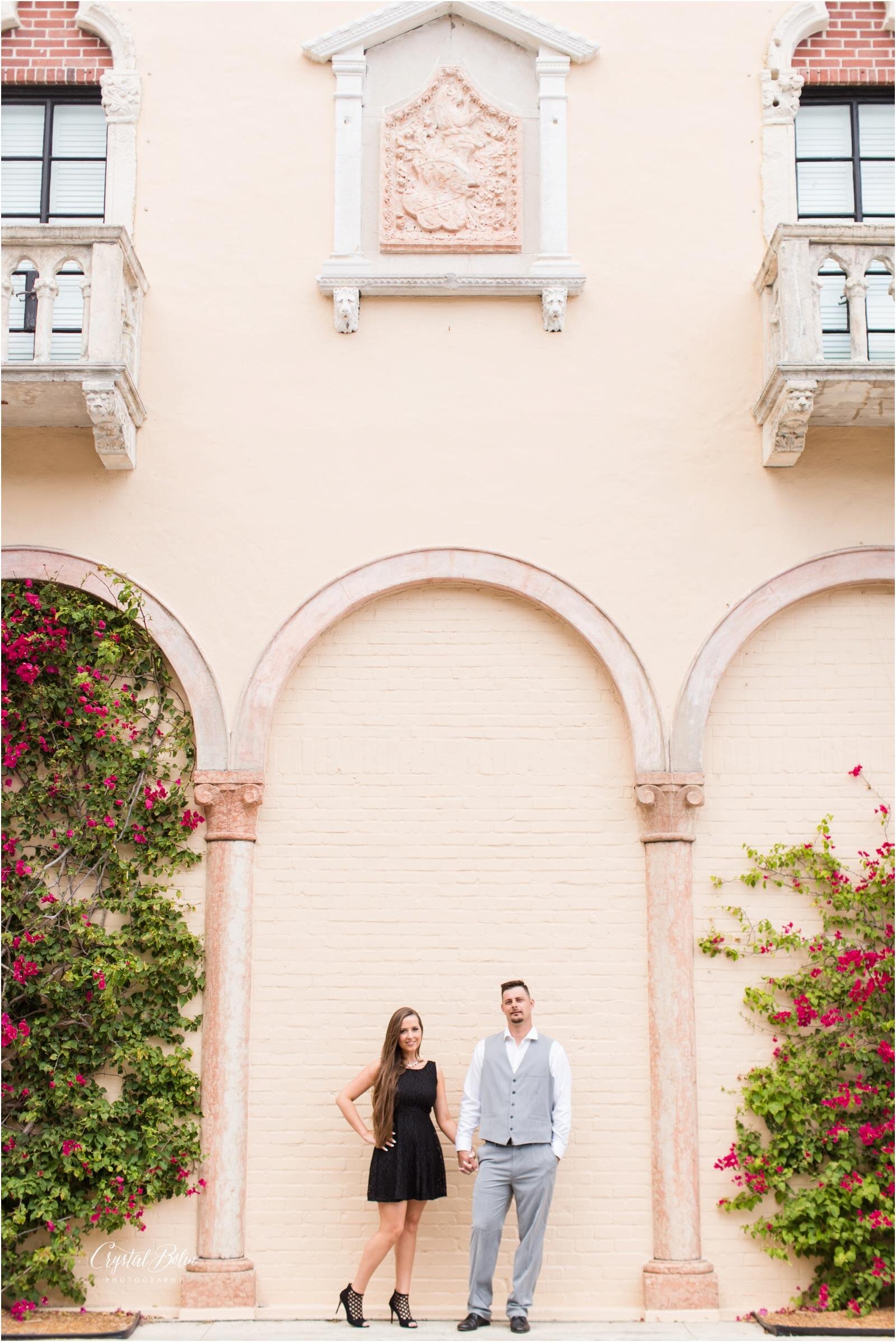 Kirsten + Joseph  Elegant Worth Avenue Engagement — Crystal Bolin