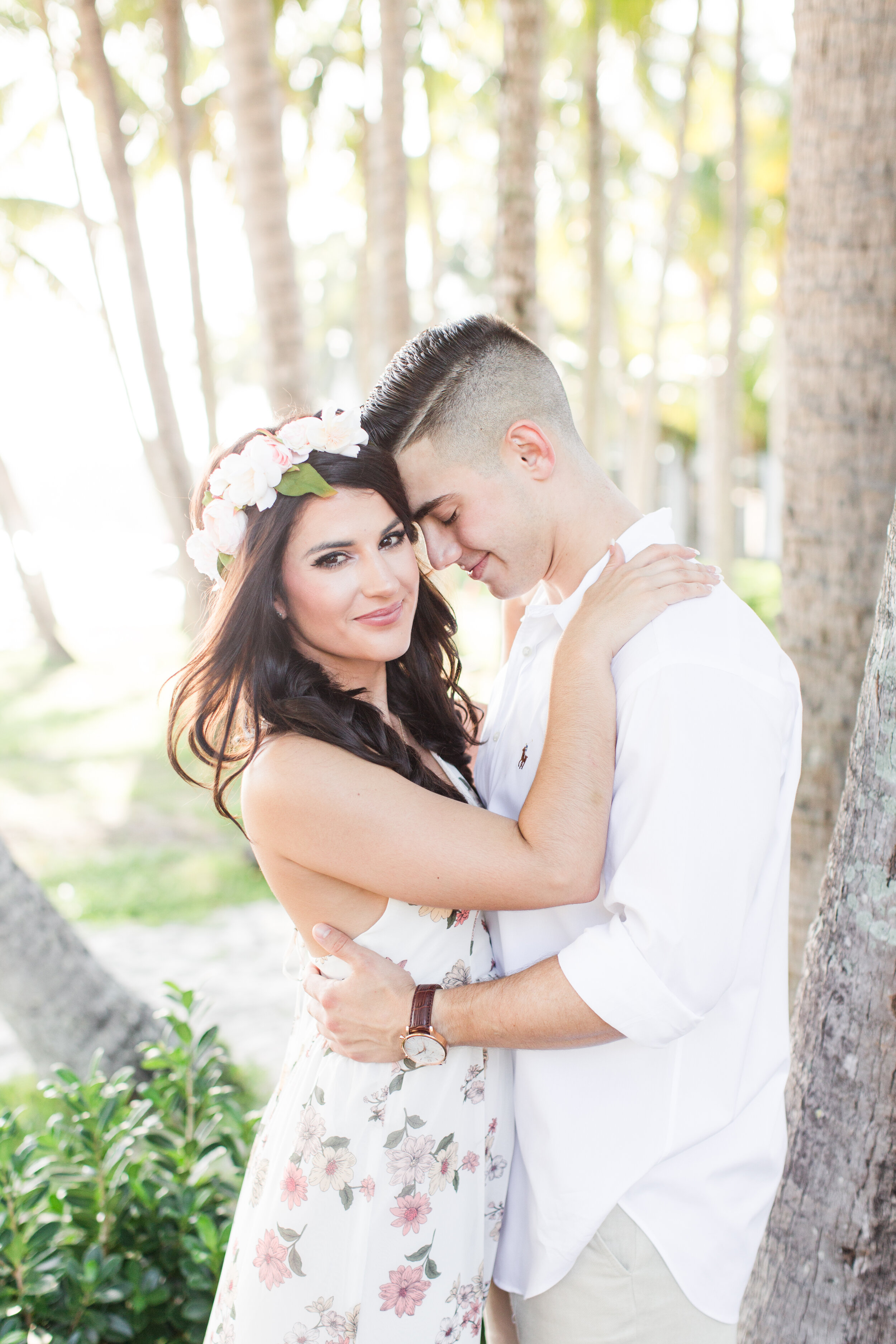 Danae + Ricky | Breezy Bohemian Engagement on Palm Beach, FL