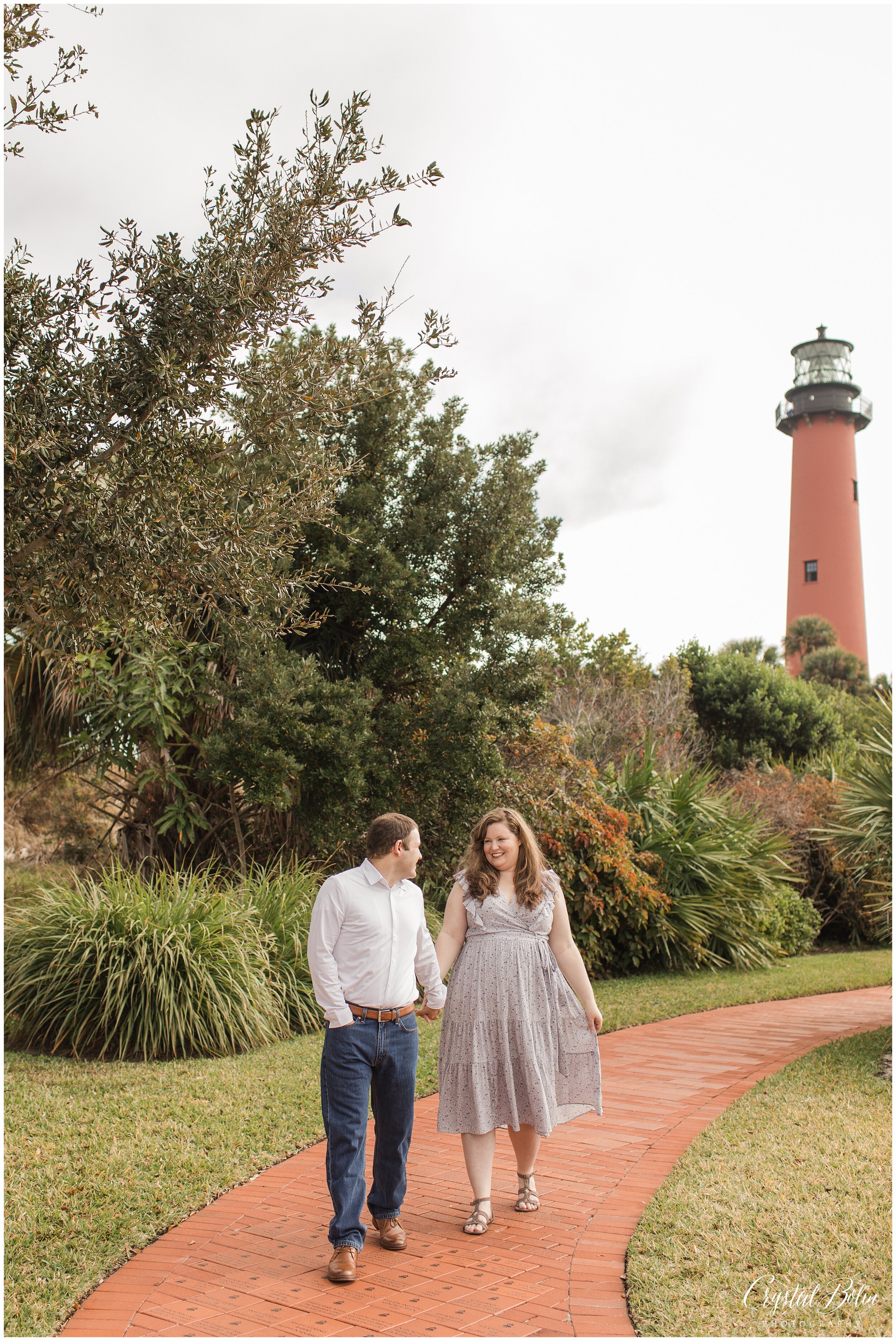 Kat & Matt Jupiter Lighthouse Engagement