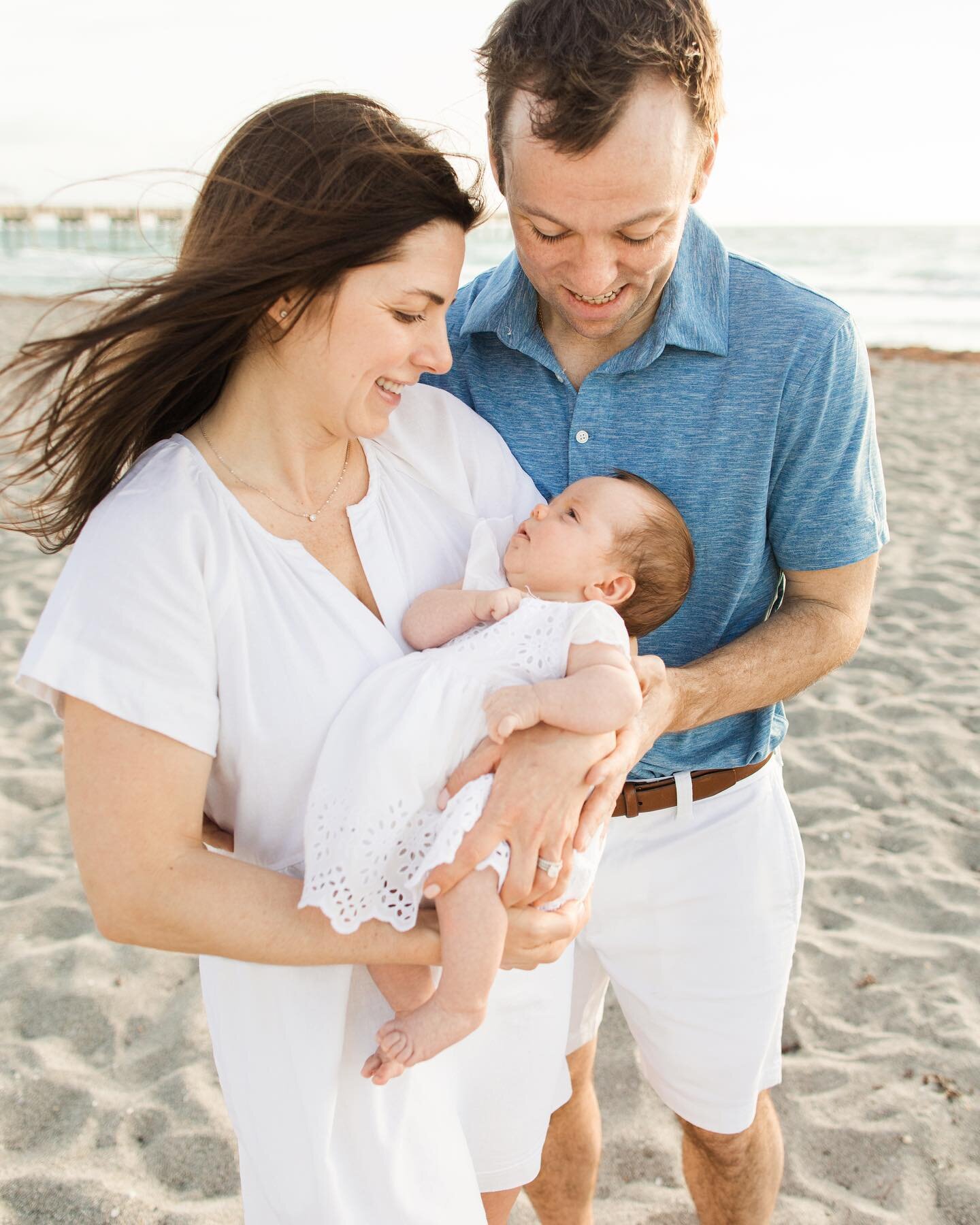 Happy Wednesday! A few sneak peeks to brighten your day! This sunrise family newborn session in Juno Beach was full of cuteness! 
It was a pleasure working with this sweet family during their vacation in Juno Beach from NYC!