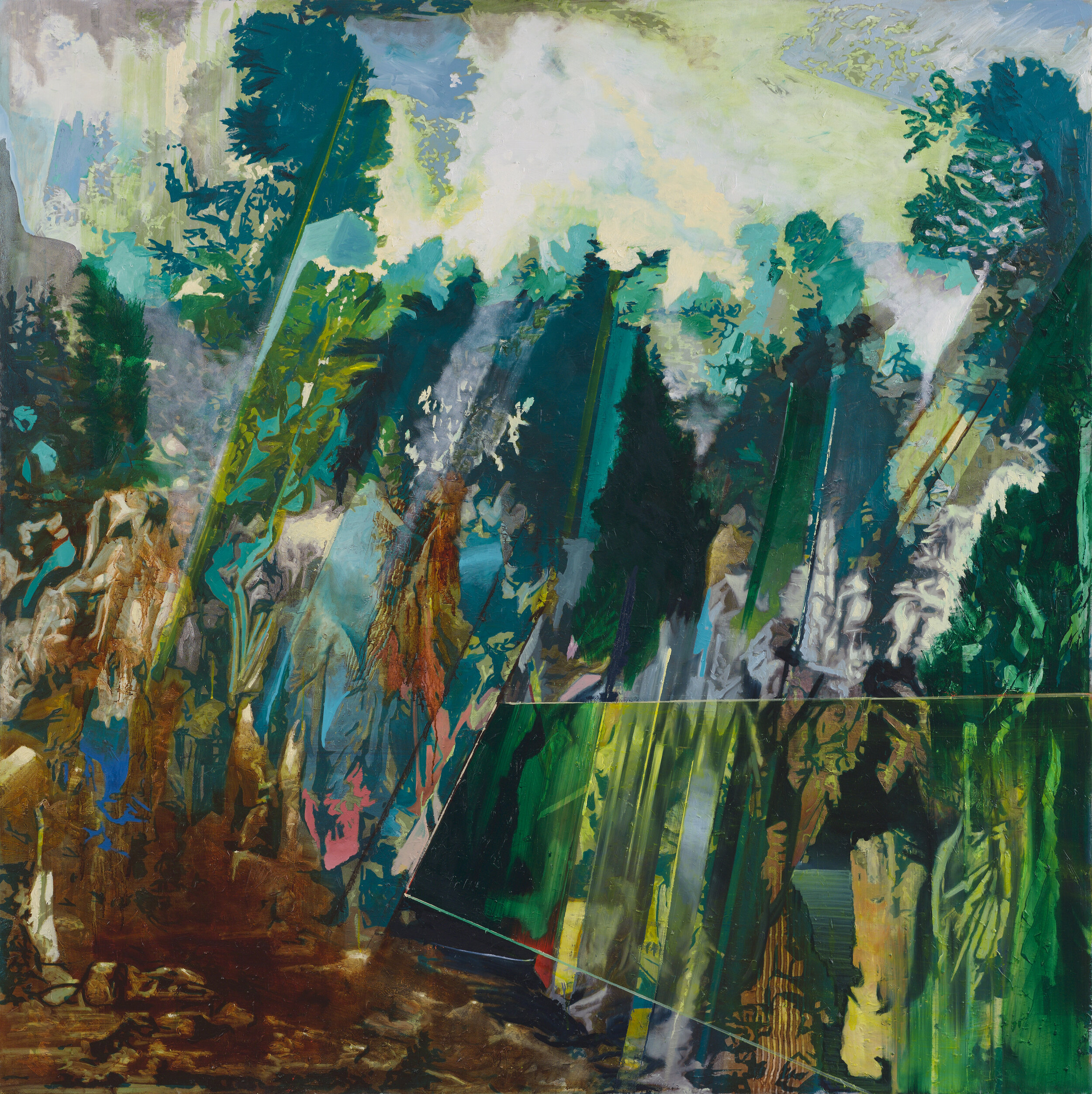 Procession (2015), oil on canvas, 200x200 cm