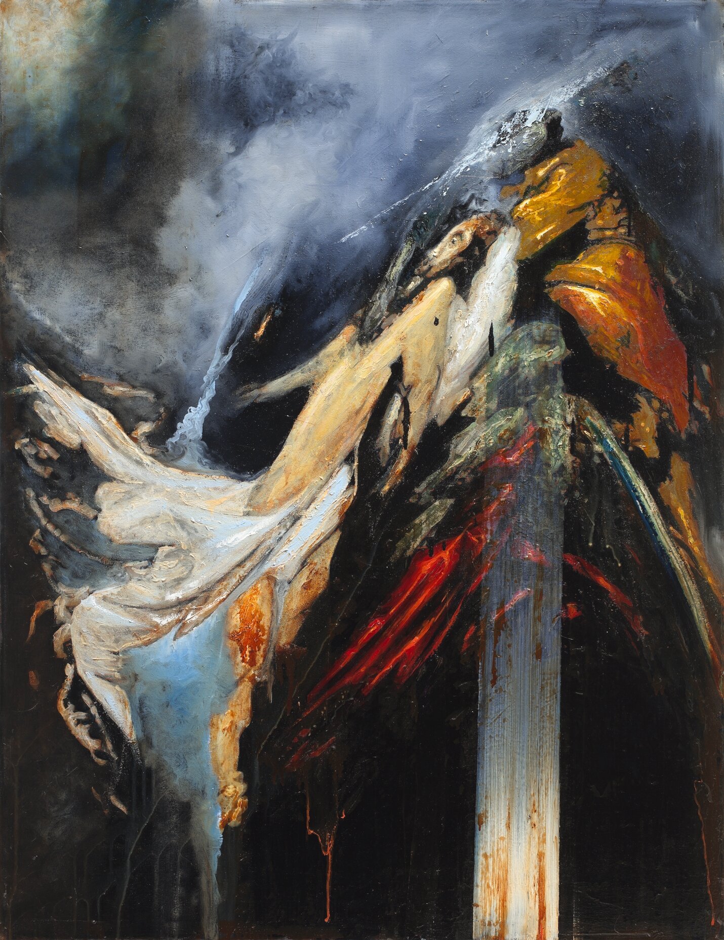 Deposition (2012) oil on canvas, 130x80 cm