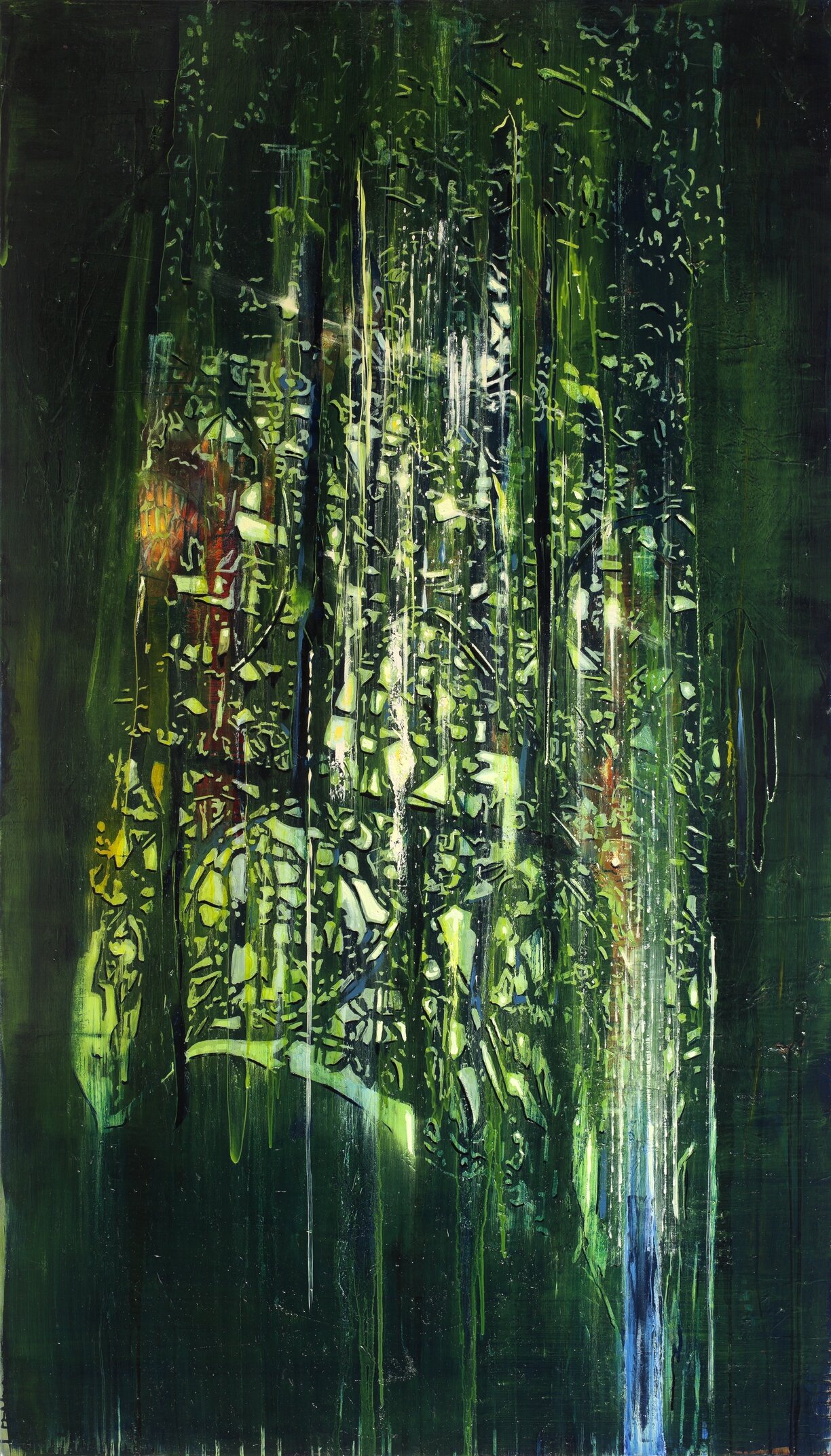 Stained Glass (2012), oil on canvas, 230x130 cm