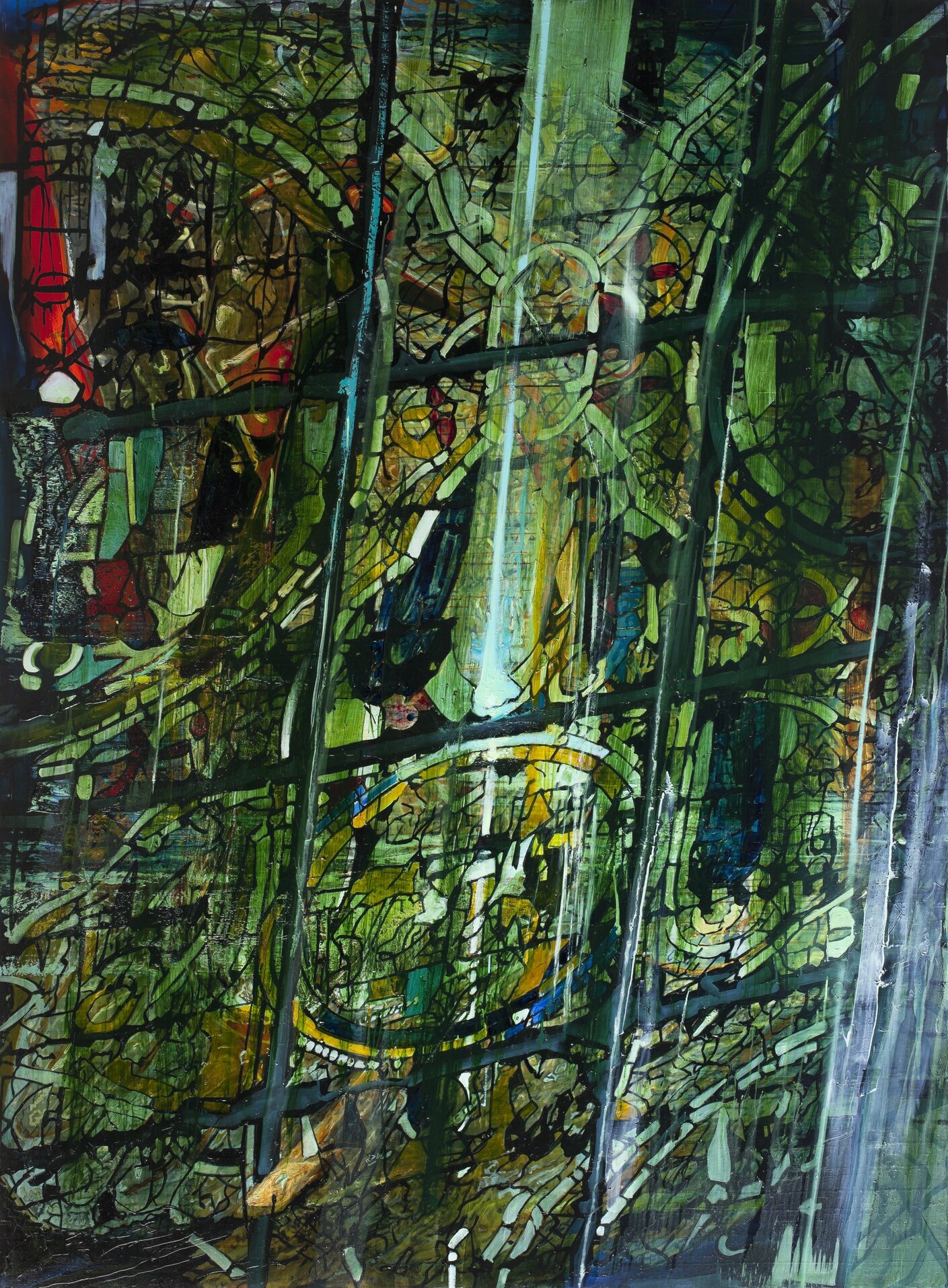 Stained Glass (2012), oil on canvas, 270x200 cm