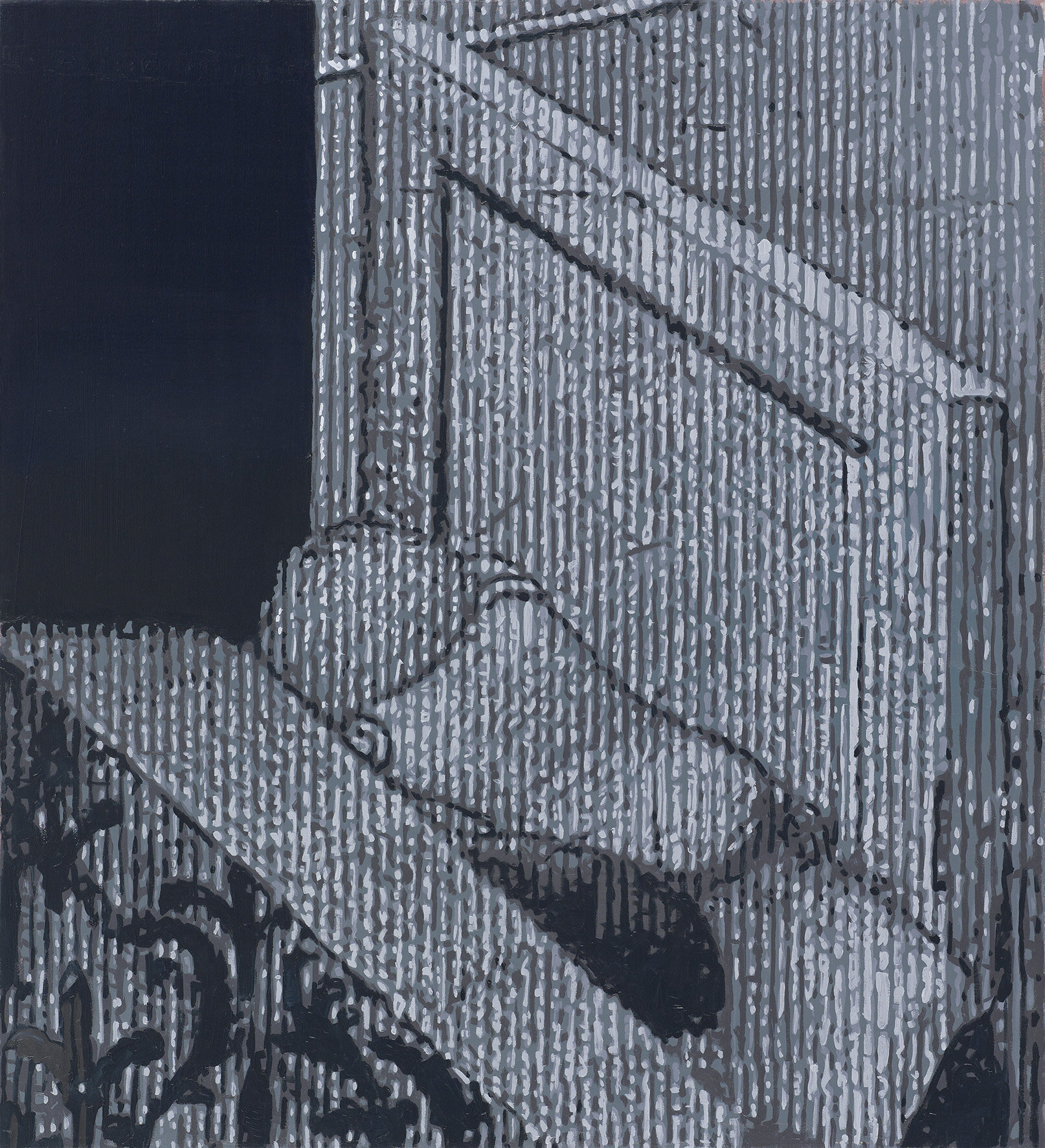 Nameless (2018) , oil on canvas , 110x100 cm