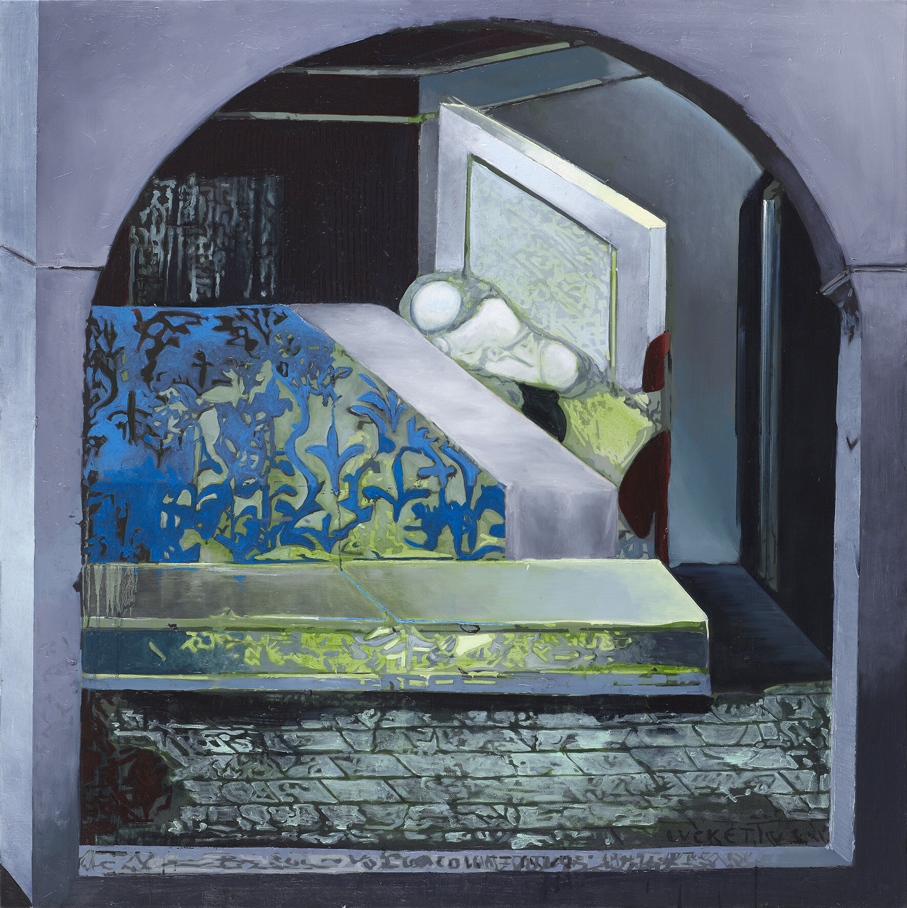 Room (2017) , oil on canvas,  160x160 cm