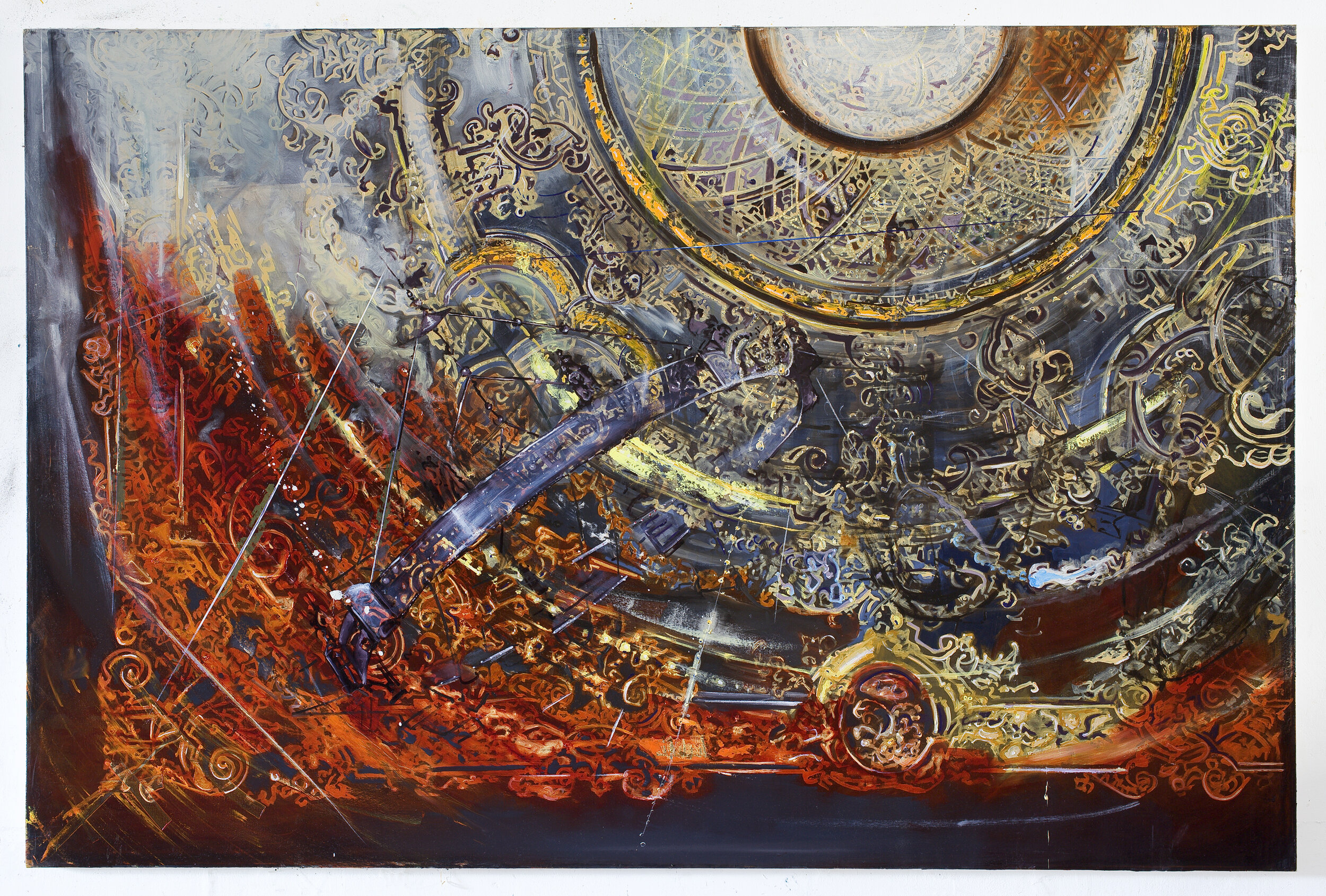 Ceiling (2010), oil on canvas, 145x220 cm