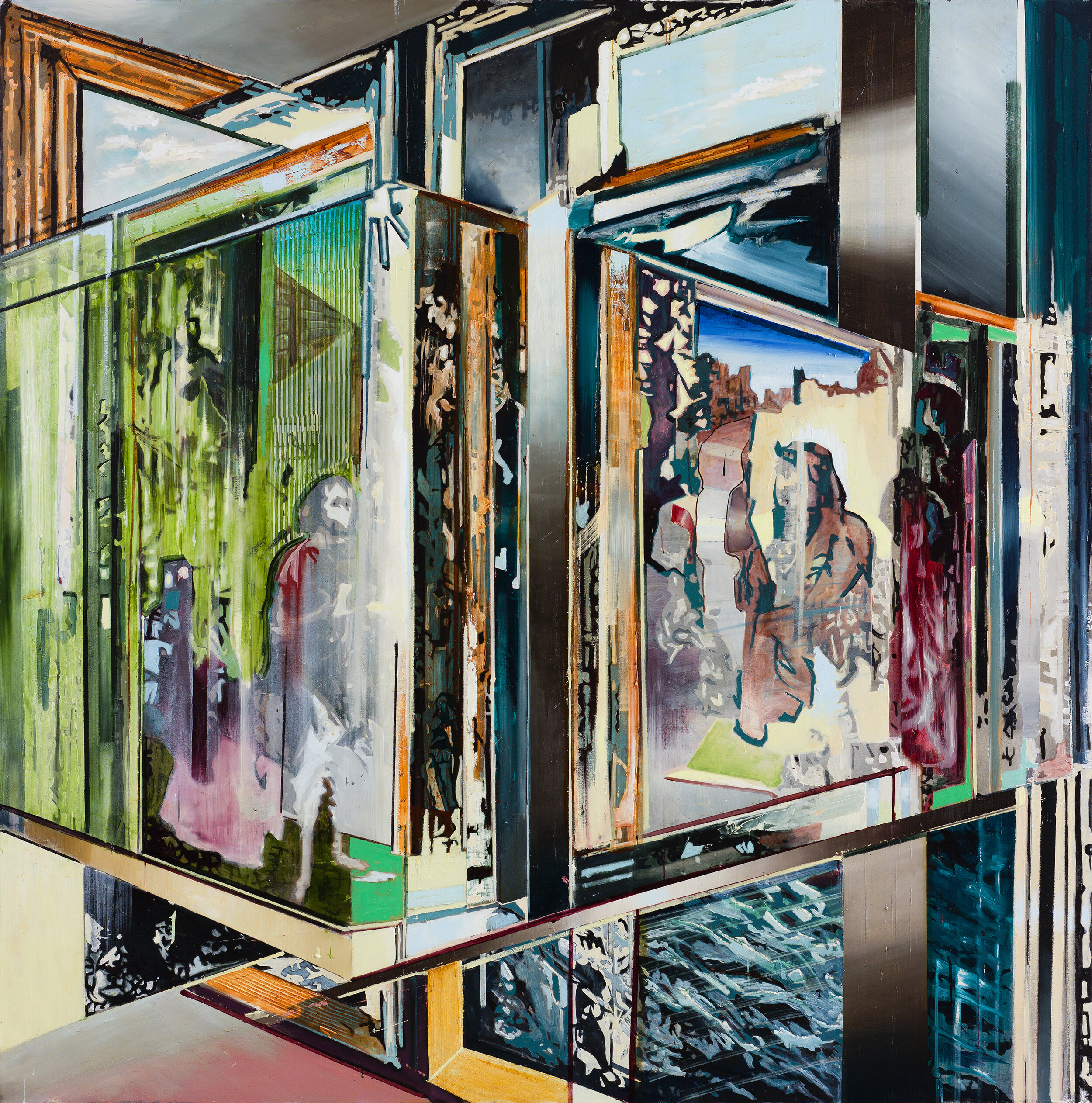 Transfiguration (2014), oil on canvas, 235x235 cm