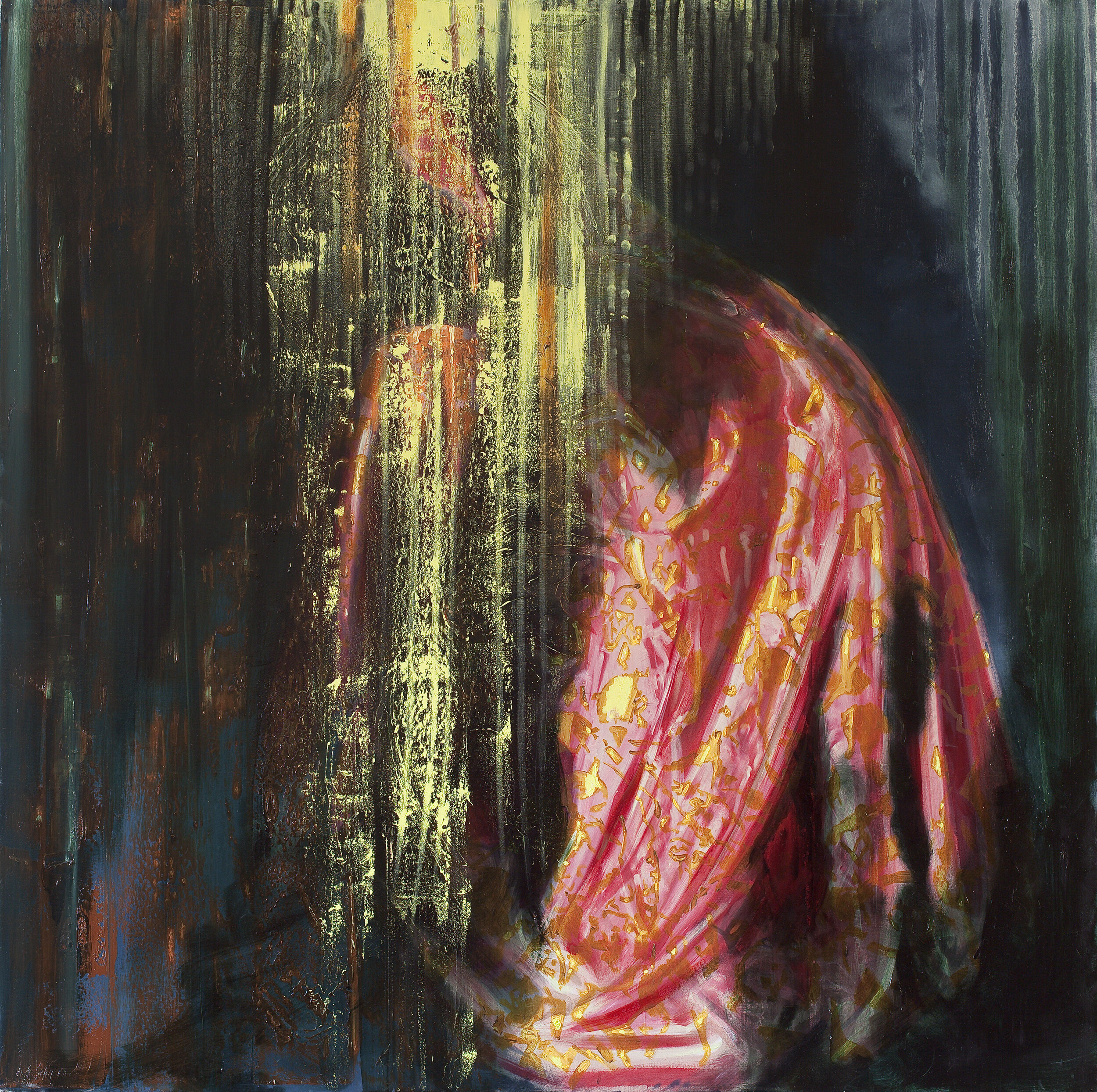 Veil (2011), oil on canvas, 150x150 cm