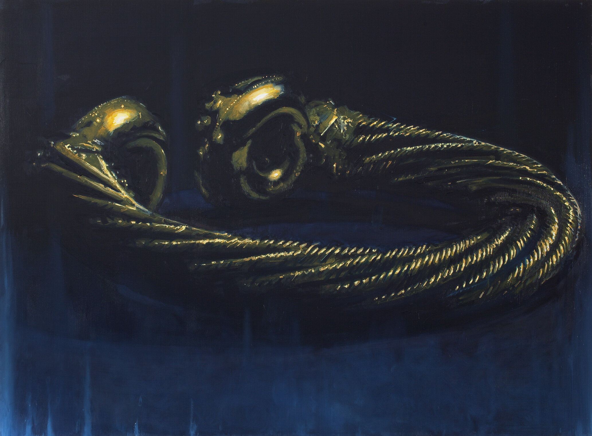 Torque (2011), diptych, oil on canvas, 140x190 cm (left)
