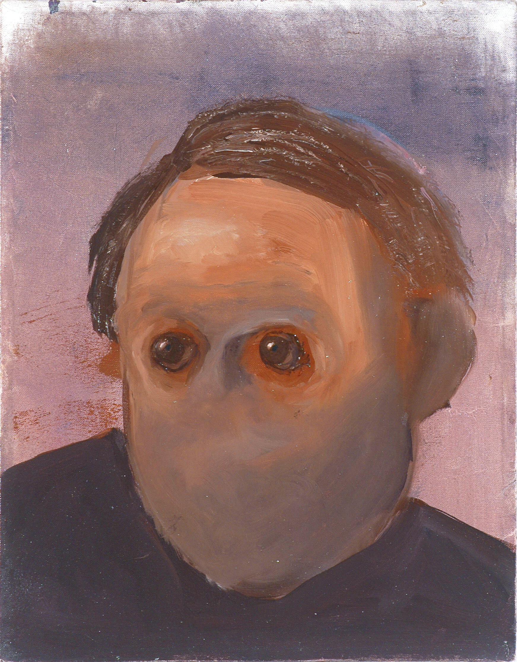 Listener (2004), oil on canvas, 40x30cm