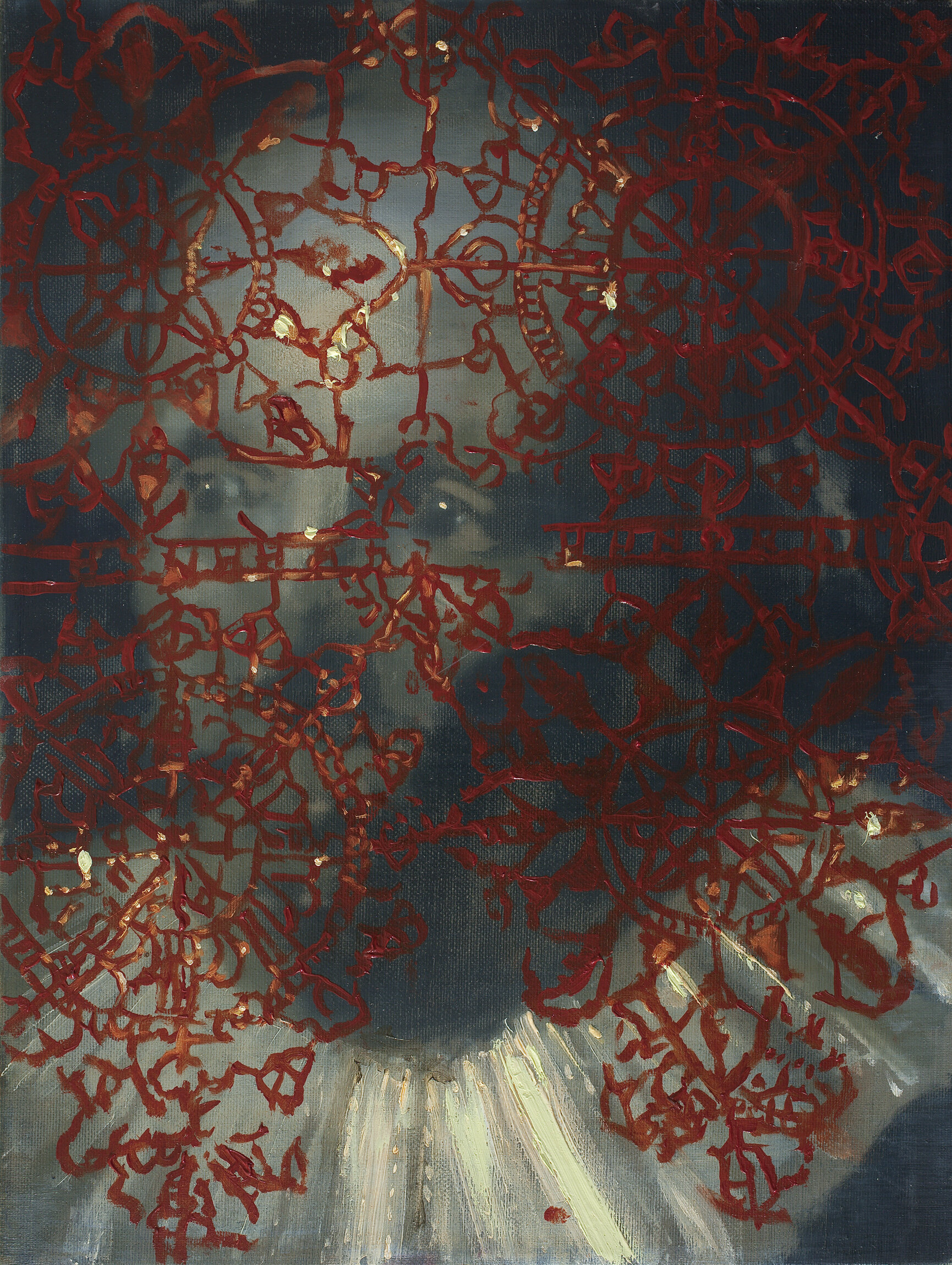Listener (2011), oil on canvas, 40x30 cm
