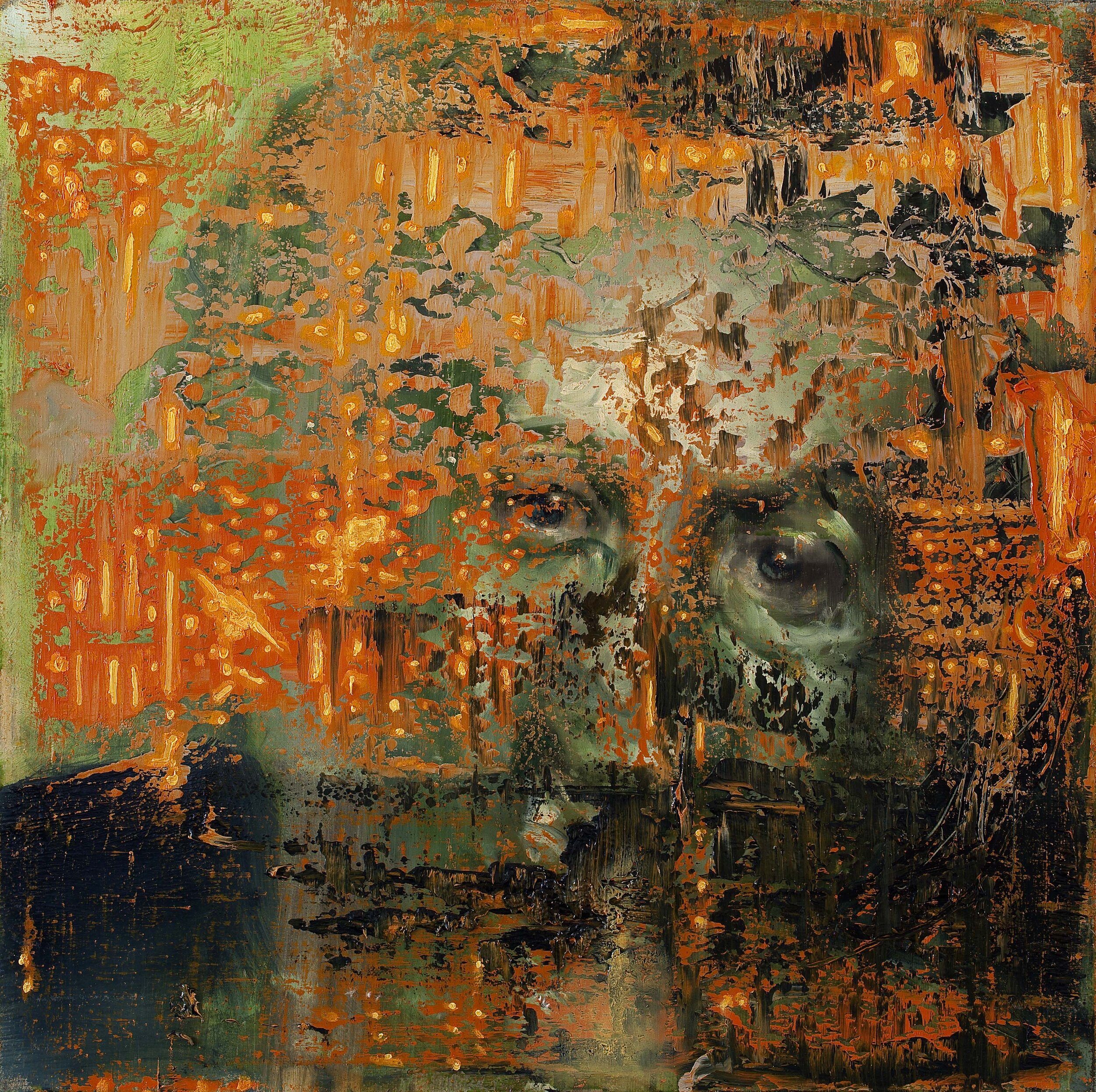 Listener (2011), oil on canvas, 2011