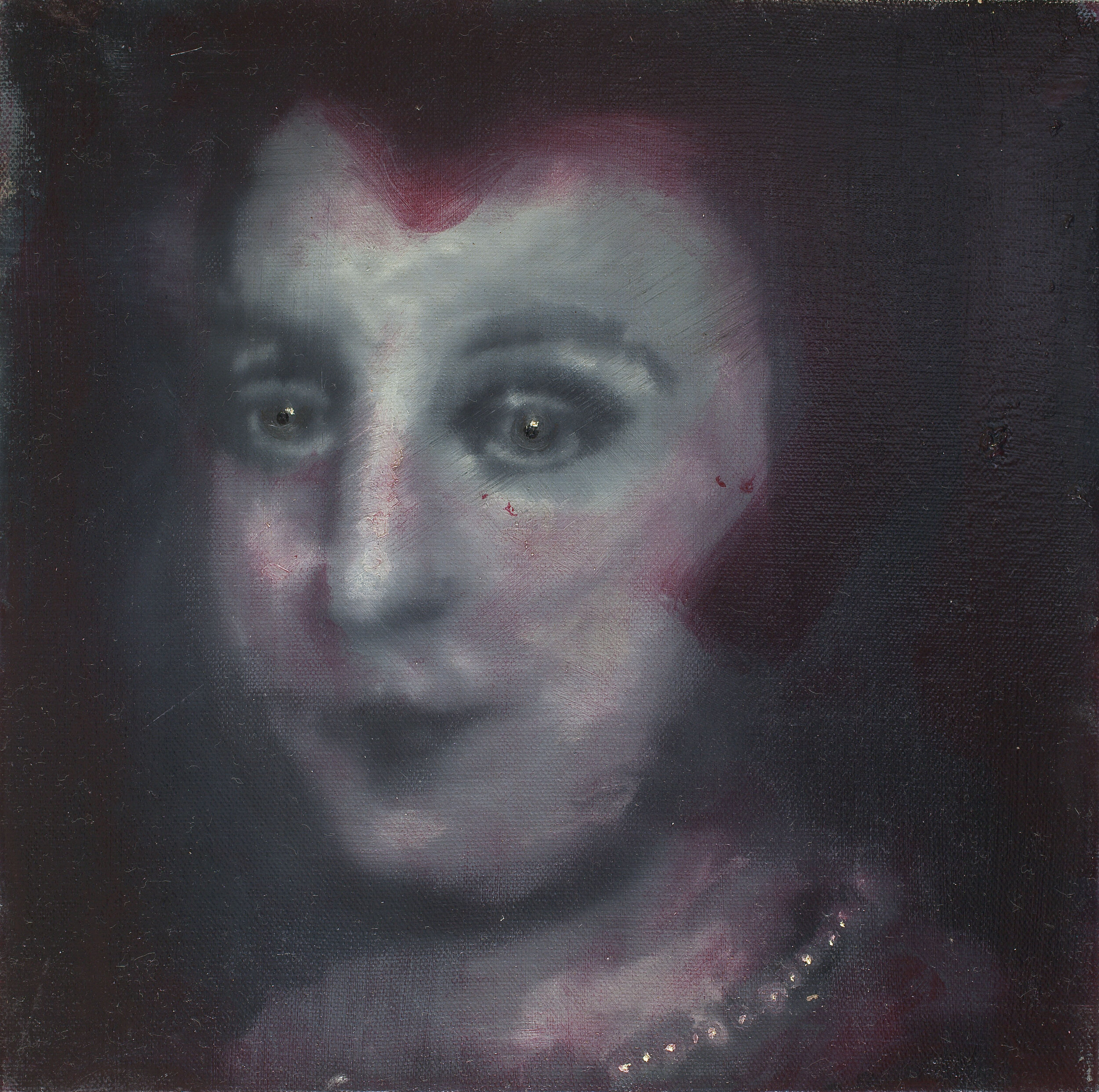 Listener (2011), oil on canvas, 30x30 cm