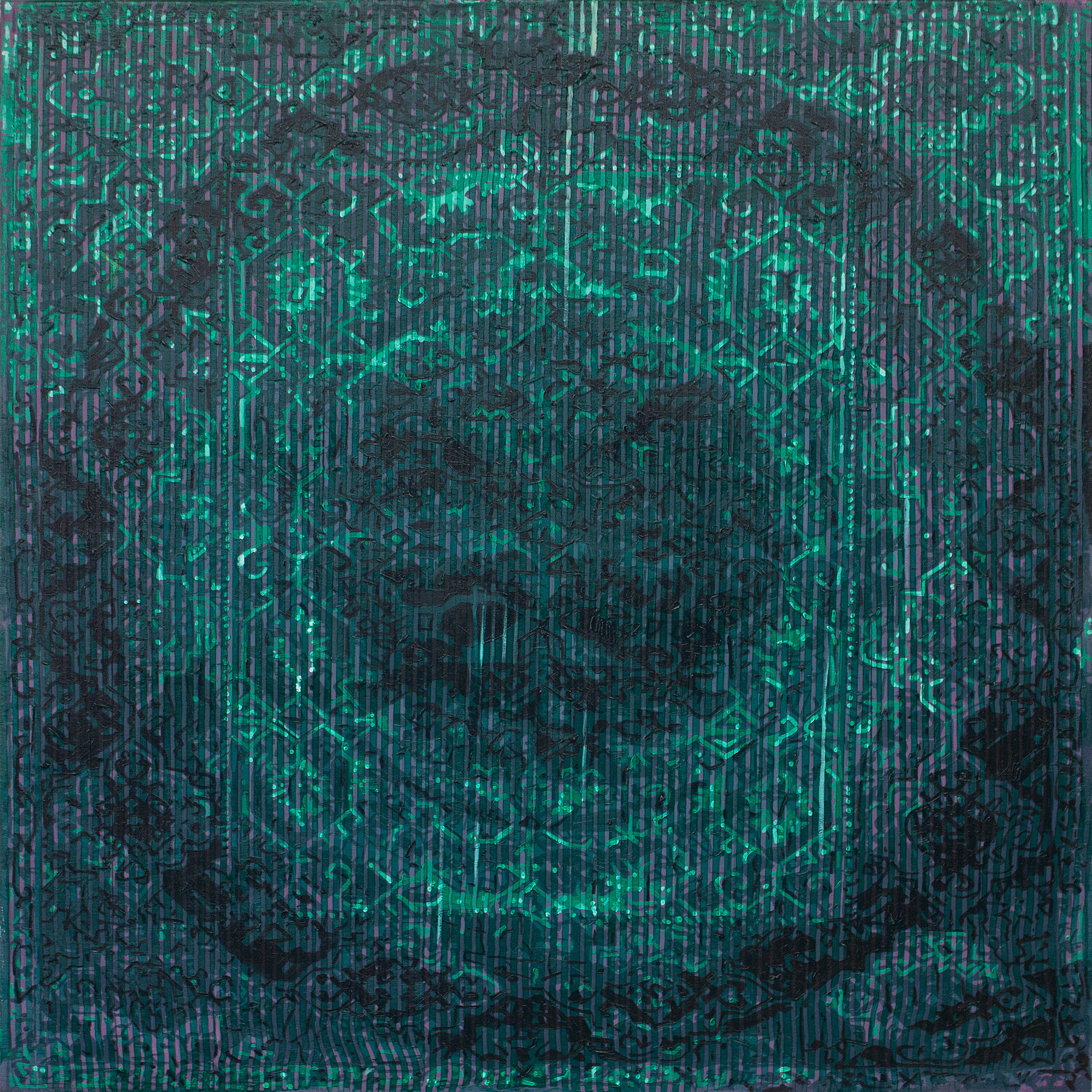 Zero (2020), oil on canvas, 100x100 cm 