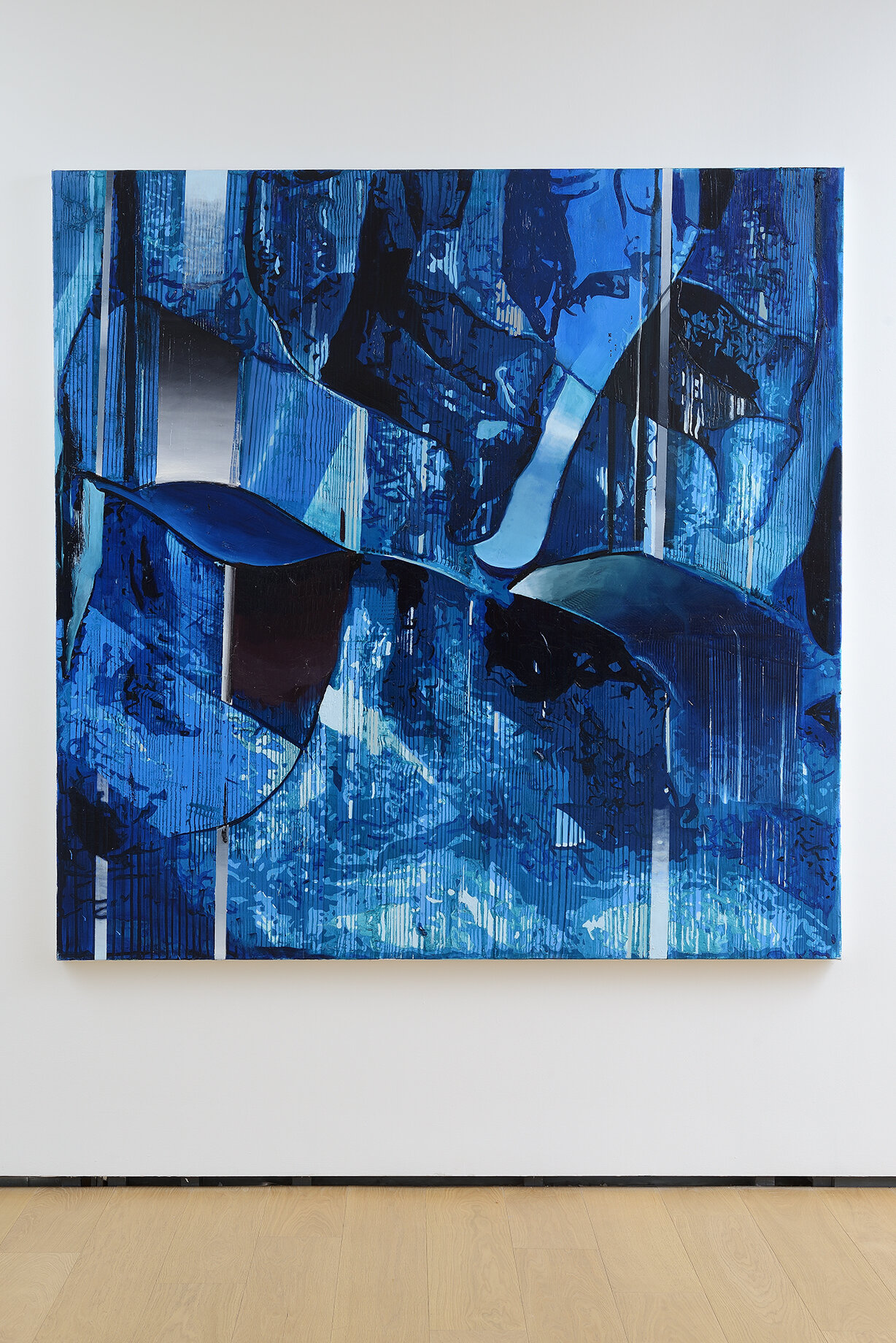   Crossing II , (2020), oil on canvas,  200x200 cm 