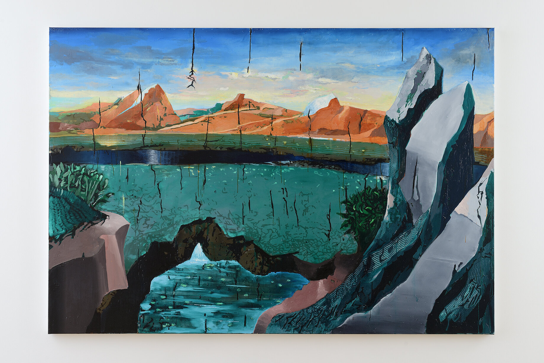  Valley  (2020),    oil on canvas, 180x260 cm       