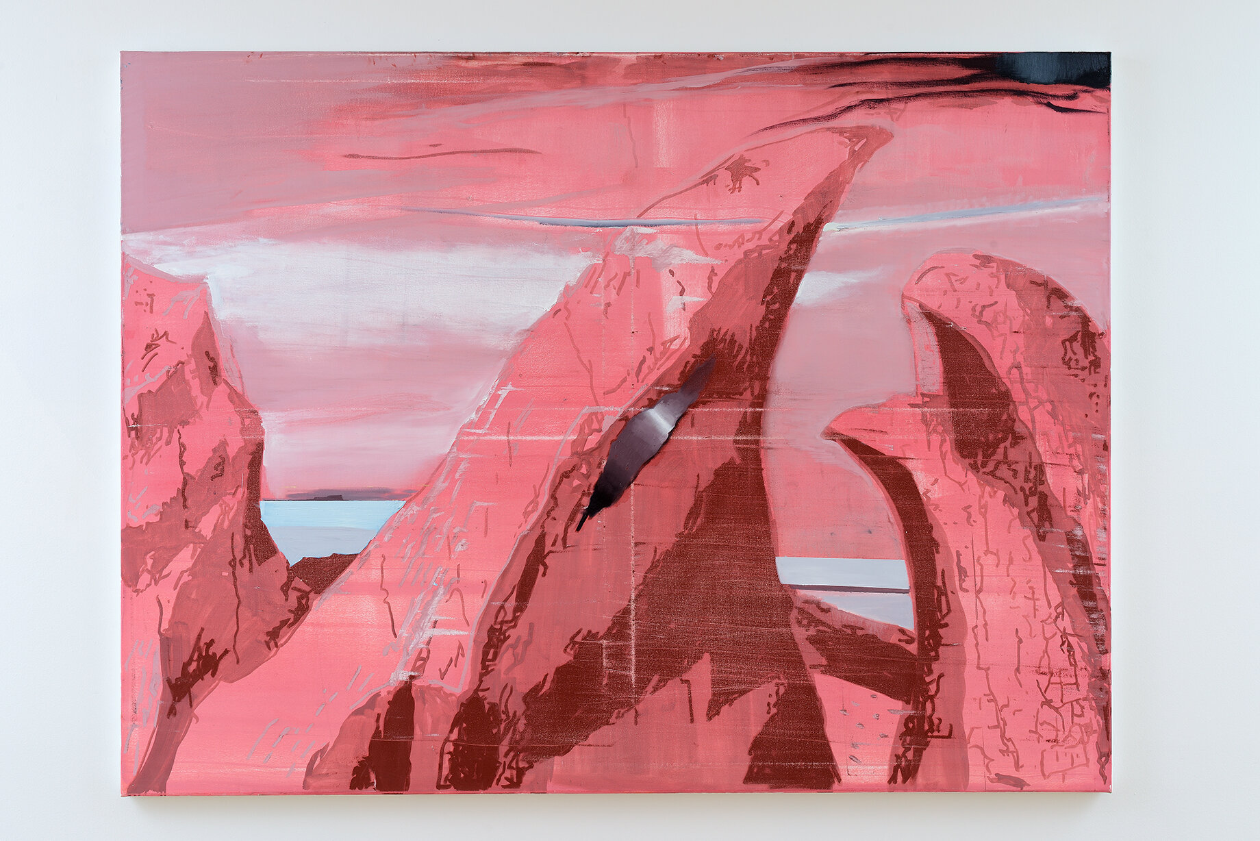   Curve , (2020), oil on canvas, 150x200 cm    