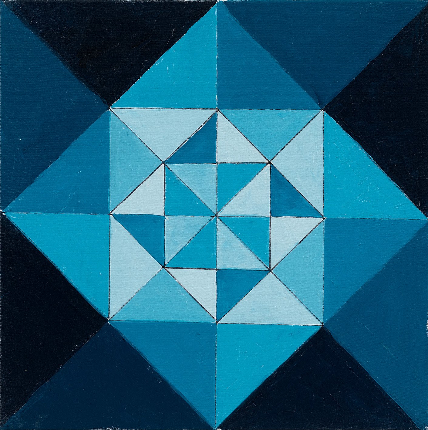   Mirror V, (2022)   oil on canvas 60x60 cm  