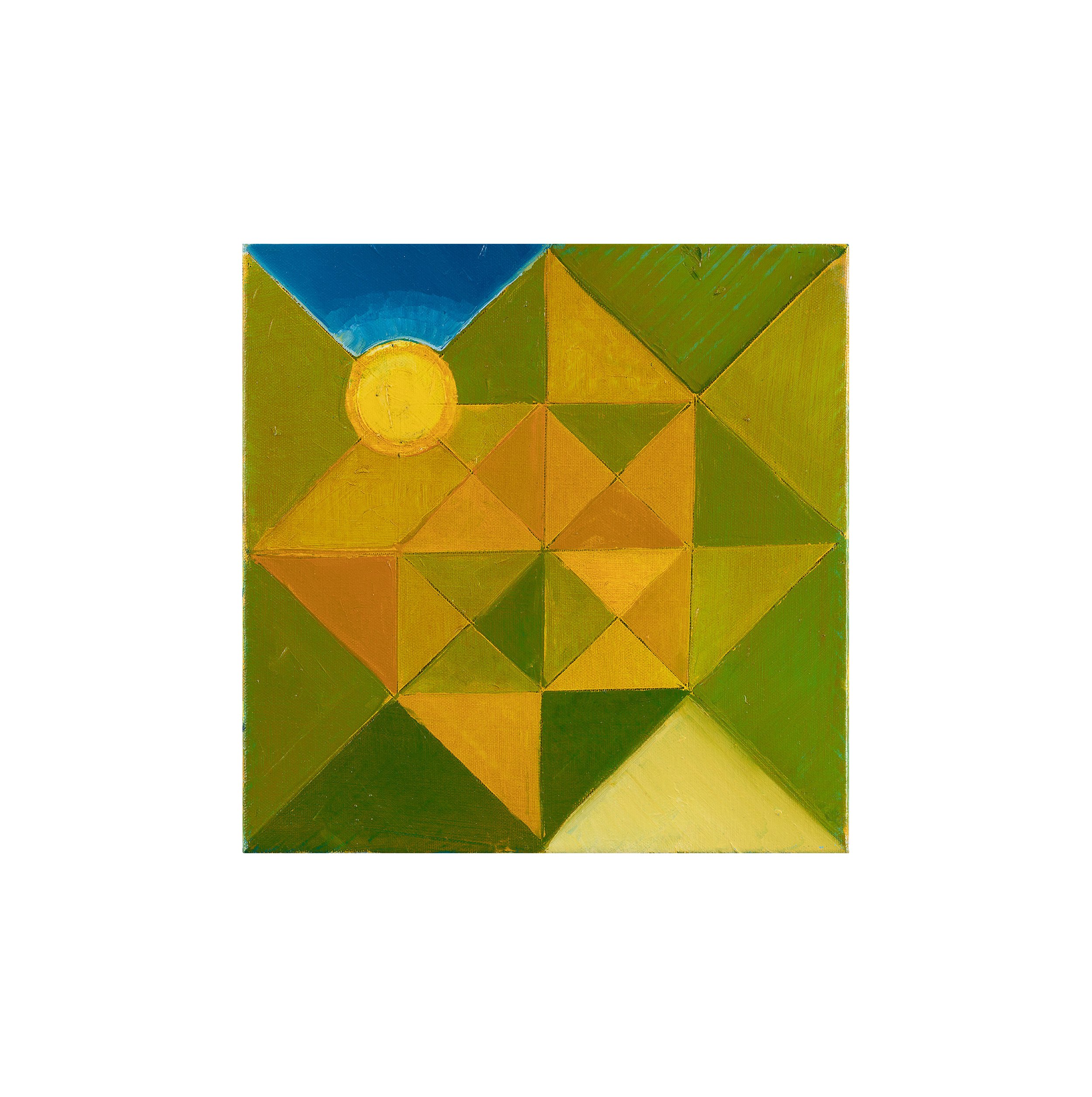   Sun, (2022)   oil on canvas 30x30 cm  