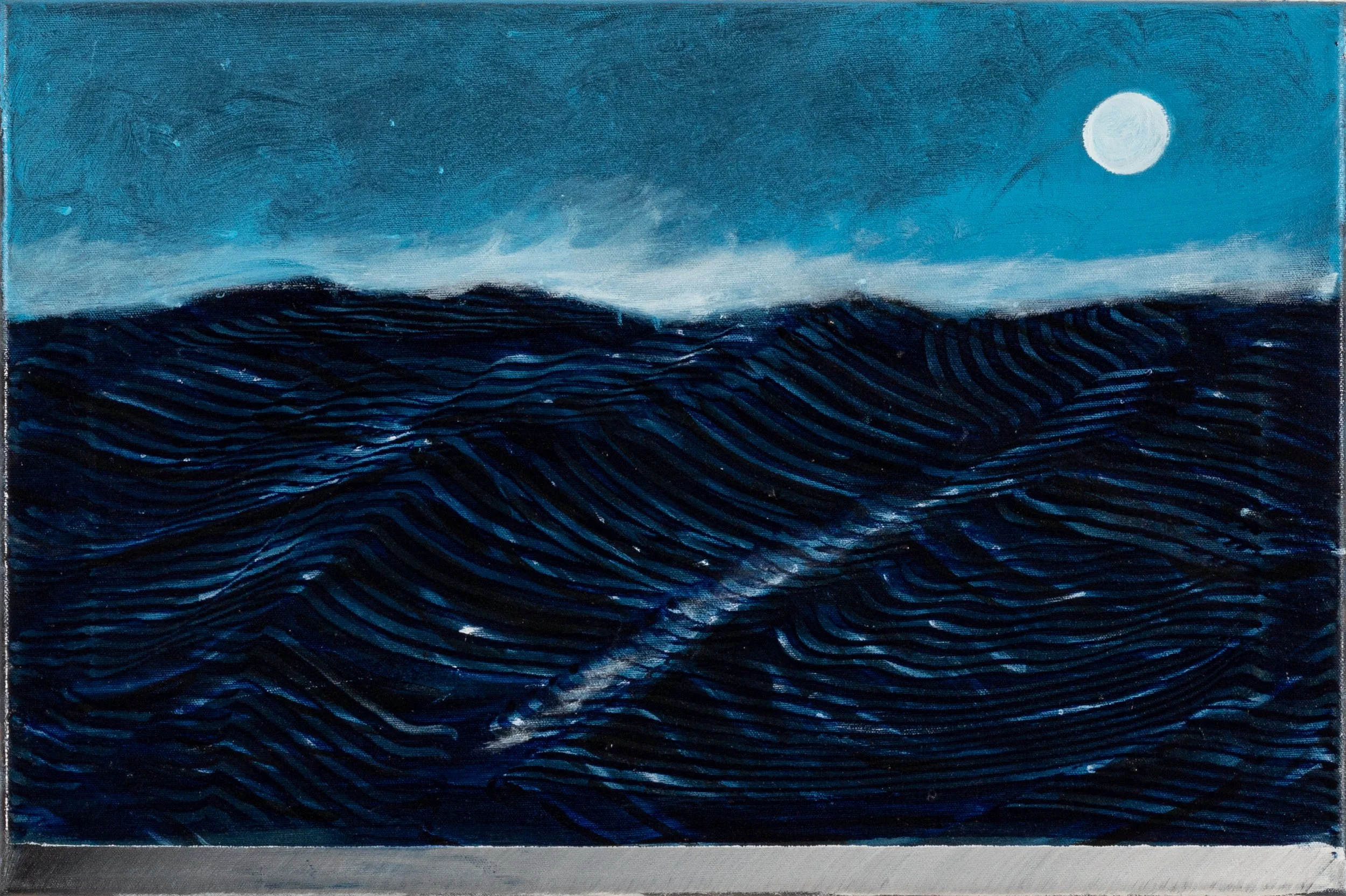 Wave Mountains 1, 2026, oil on canvas, 60x60 cm