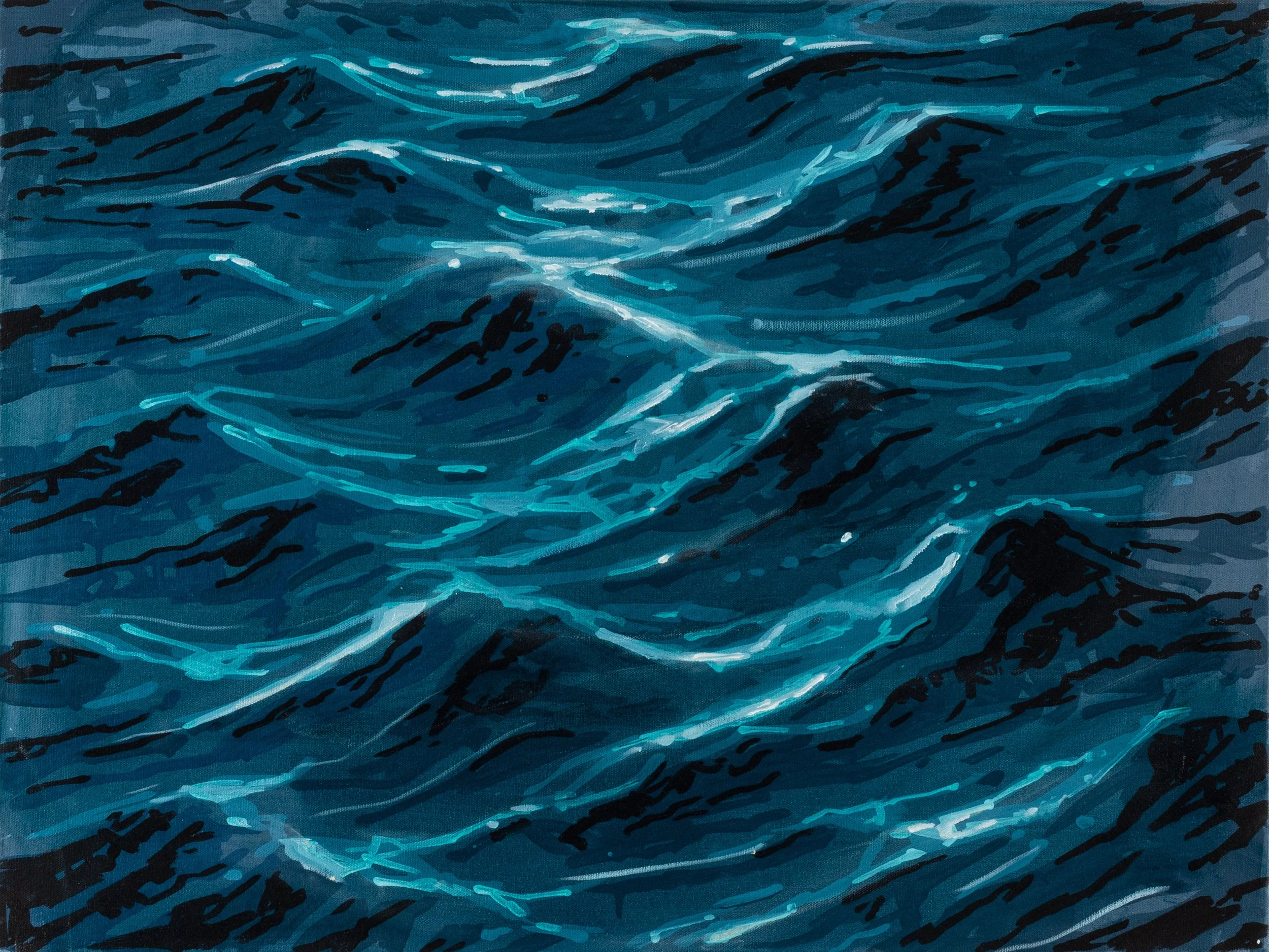Synapse B, 2026, oil on canvas, 60x60 cm