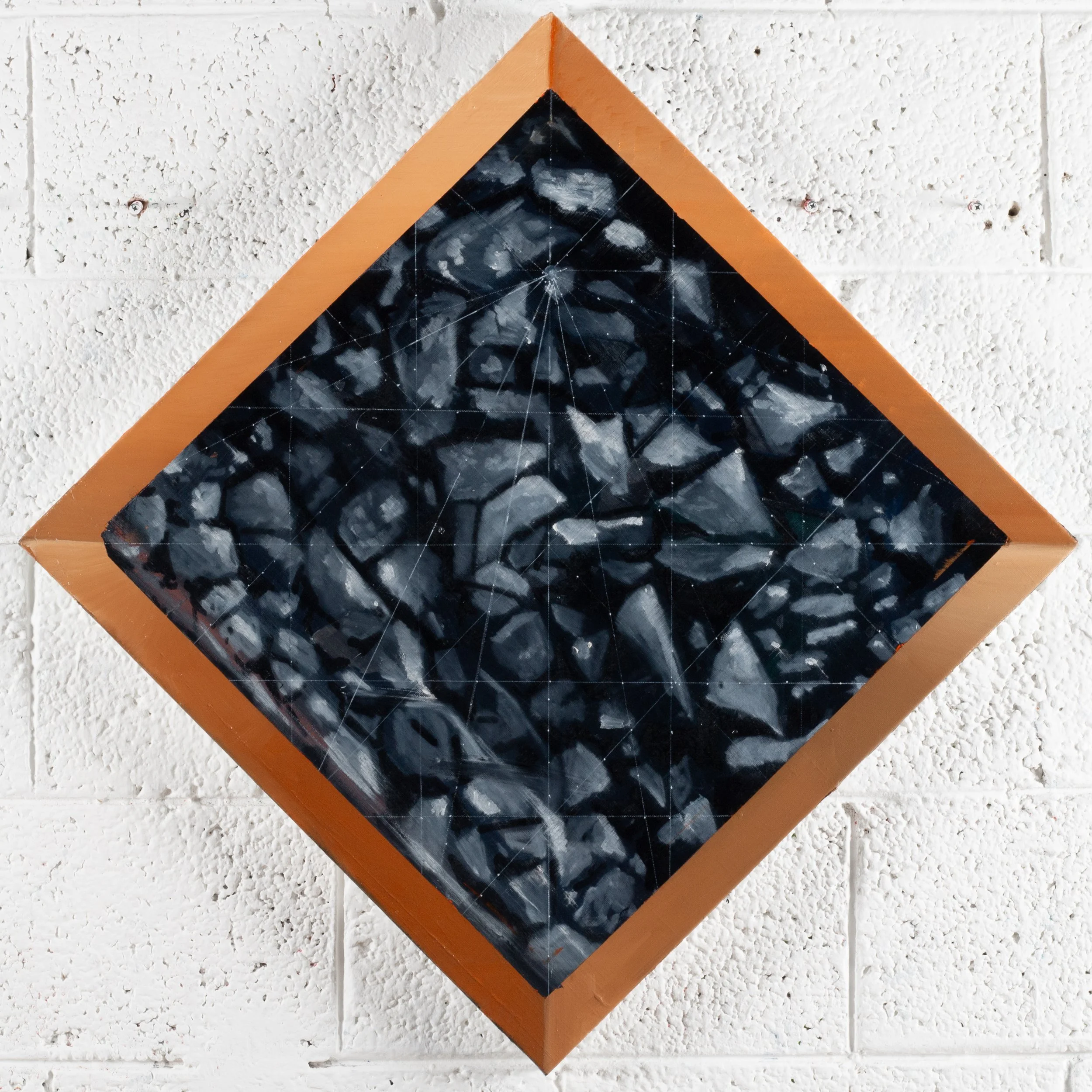Bird Stone 2, 2026, oil on canvas. 60x60cm