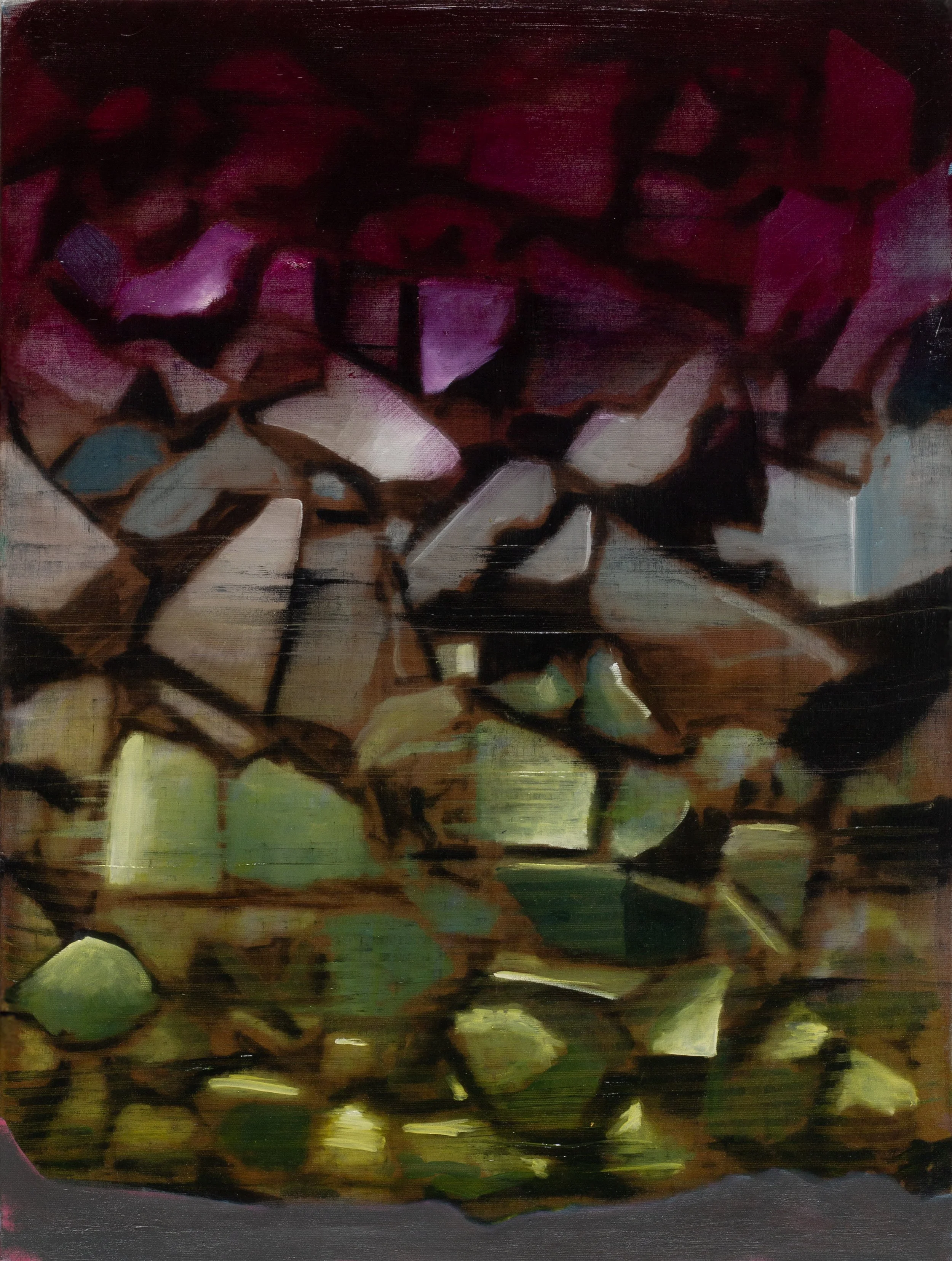 Bird Stone 3, 2026, oil on canvas, 80x60 cm