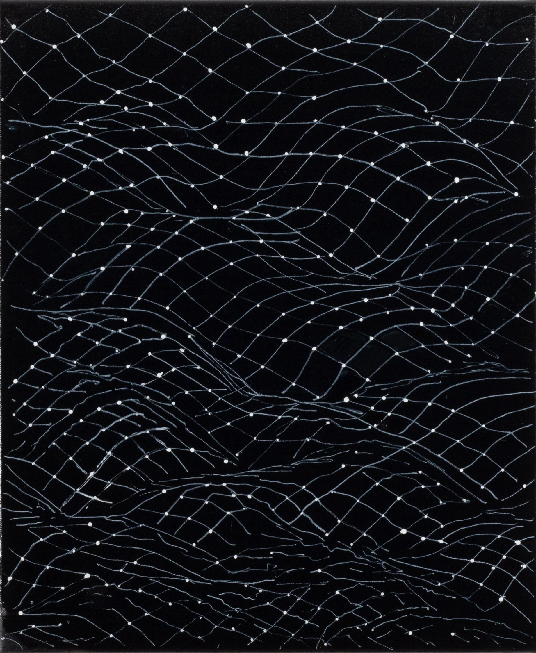 Lattice 1, 2026, oil on canvas, 60x60 cm
