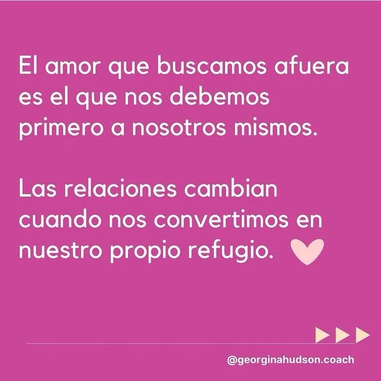 Eng👇 el amor propio, no es un destino, es un camino. Cuando aprendes a tratarte con amor y respeto, tus relaciones cambian. Dejas de buscarse validaci&oacute;n afuera porque descubres que todo lo que necesitas, est&aacute; dentro de ti. Qu&eacute; p