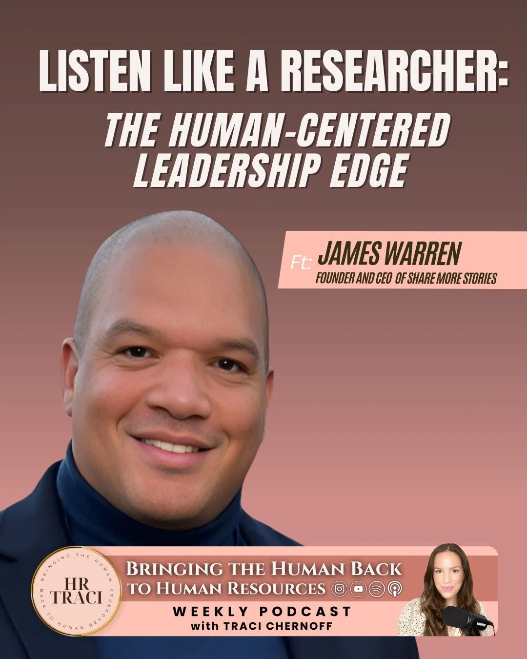 Most leaders think they know what their employees are experiencing.

They don't.

This week on Bringing the Human Back to Human Resources, we sat down with James Warren, founder and CEO of ShareMore Stories, to talk about what it actually takes to un