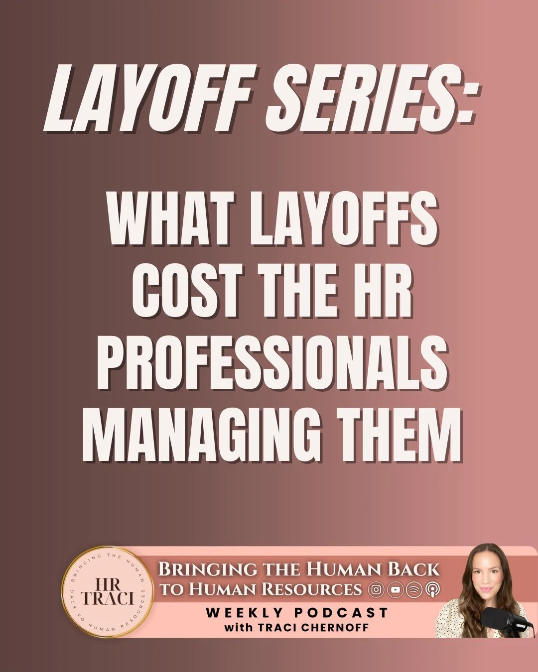 Layoffs are hard on everyone.

But nobody talks about what they do to the HR professionals managing them.

This week's episode is a Greatest Hits replay and part two of our four-part layoff series, because this conversation keeps coming back around f