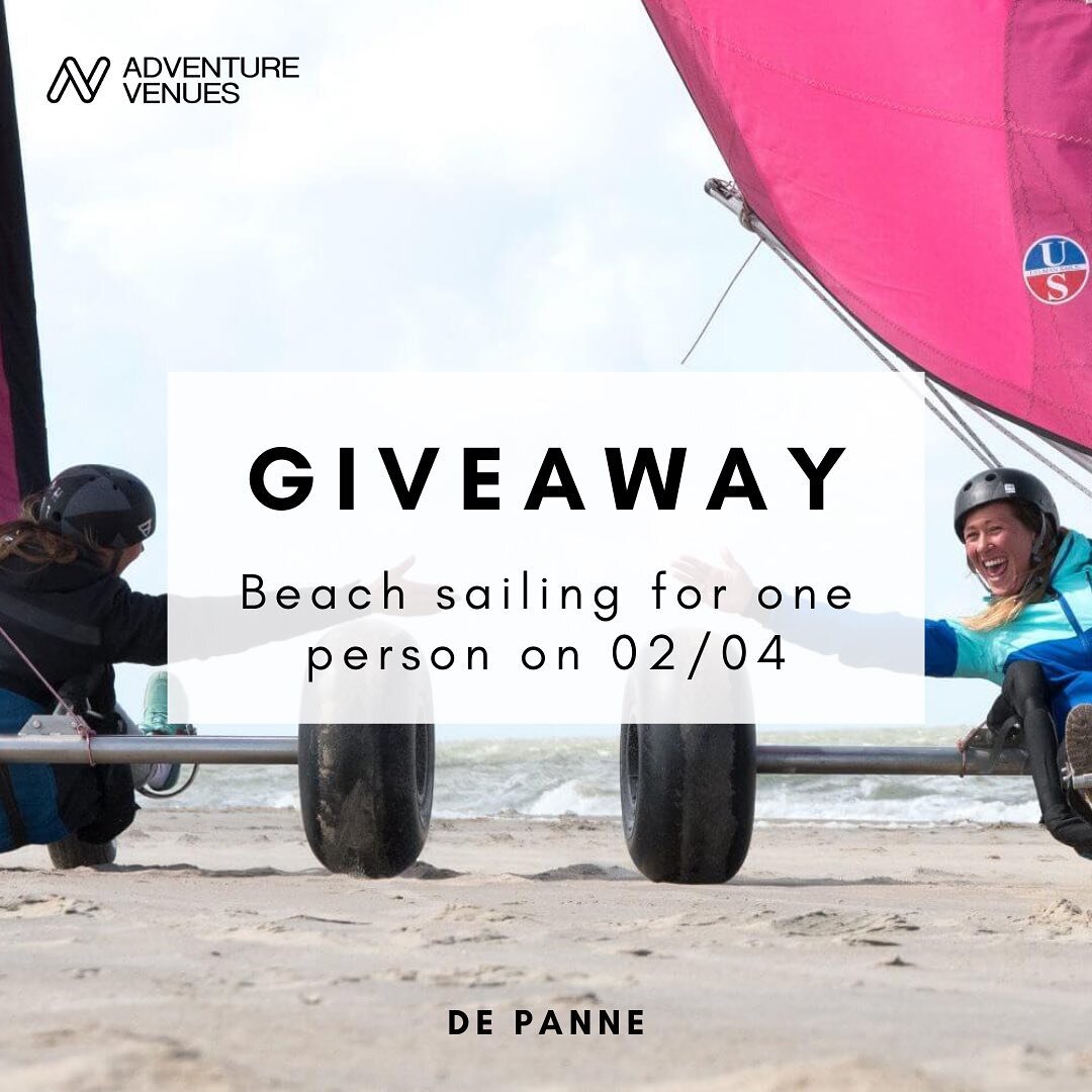 🌬 WIN WIN WIN ⛵️ Take your chance to win a FREE TICKET for the beach sailing event in De Panne, taking place on the 2nd of April .   Beach sailing whaat? It&rsquo;s about sailing on the beach. You are sitting in kind of a sailing boat but on wheels.