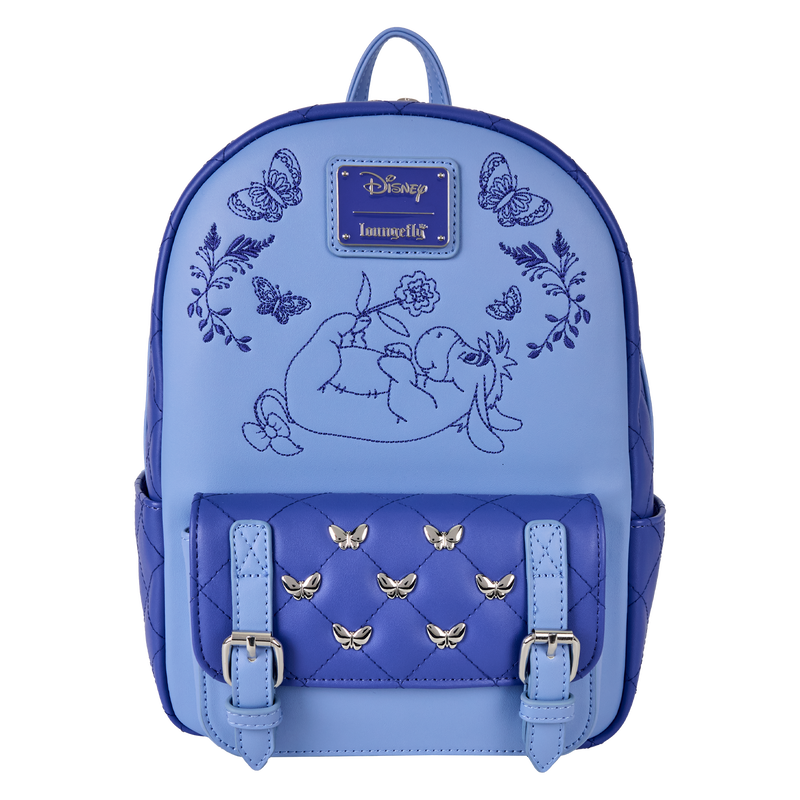 Winnie The Pooh Floral Eeyore Quilted Texture Mini Backpack, , hi-res (3).png