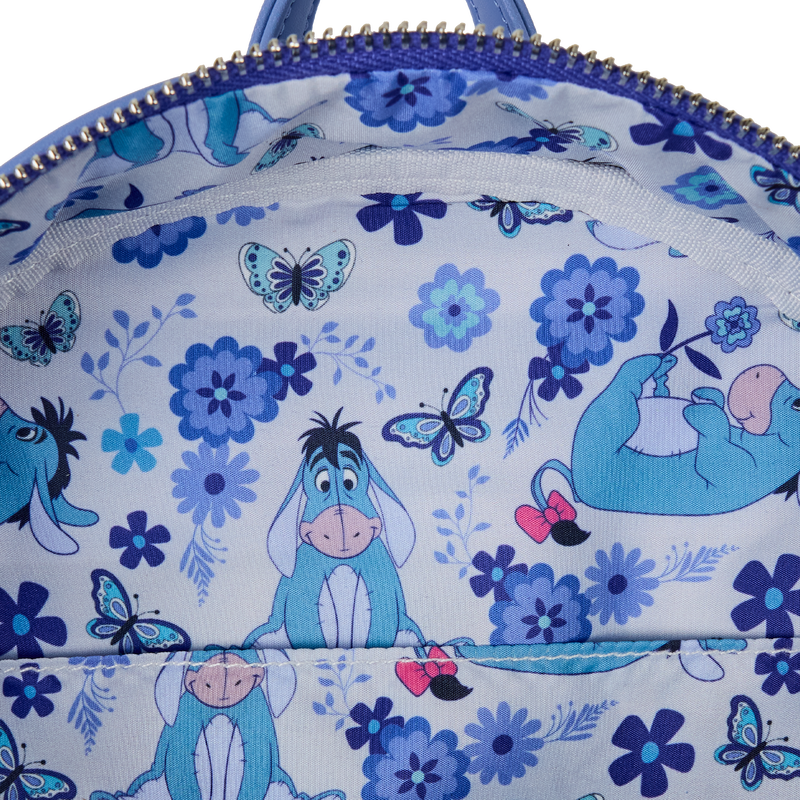 Winnie The Pooh Floral Eeyore Quilted Texture Mini Backpack, , hi-res (2).png