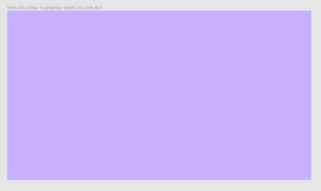 A large lavender rectangle. 