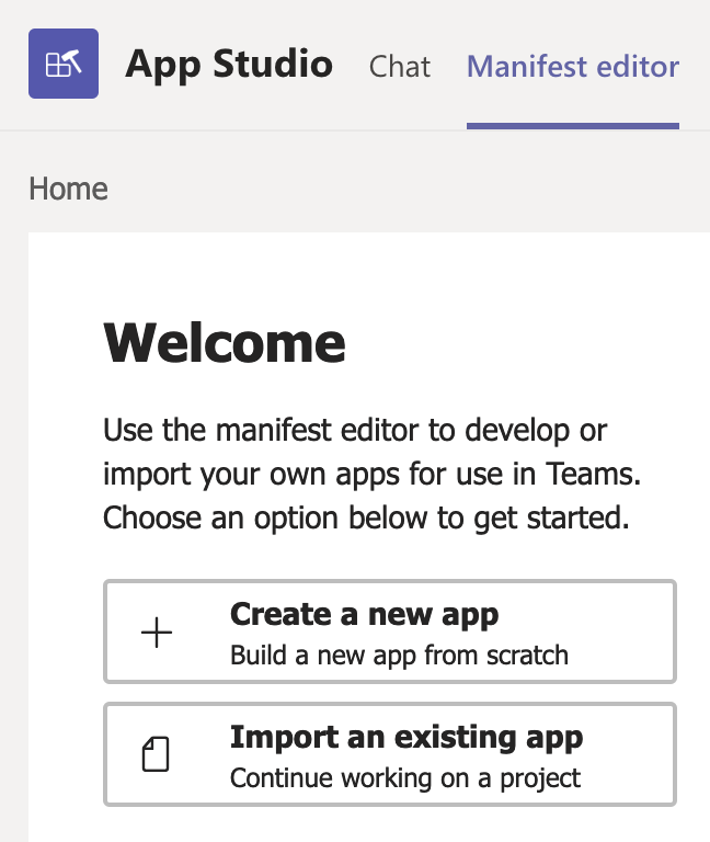 Teams App Studio