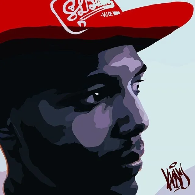 @hxltmusic took this dope picture. I dug the colors so I had to paint it. Og πΈ: @huydoan #hxlt #treated #5kdseries #pvtstck #krocportraits #chicago