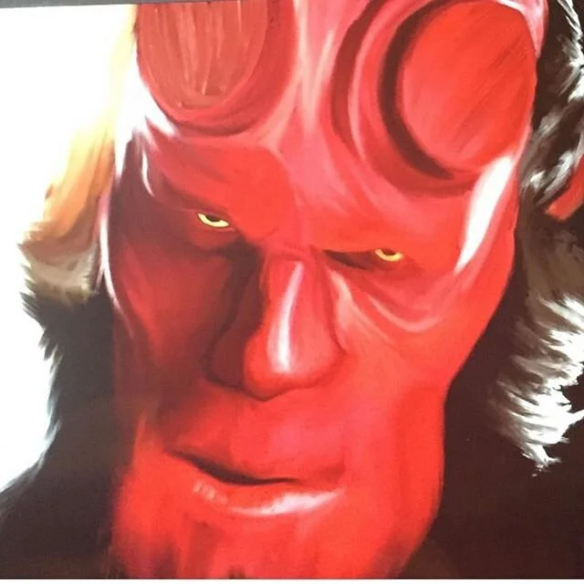 1st ever portrait. I need to go back and rework this one. #5kdseries #pvtstck #krocportraits #hellboy