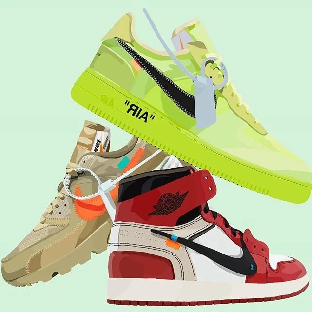 These 3 are my favorite collabs between @off____white x @nike #5kdseries #krocportraits #offwhite #nike #pvtstck #volt #airforce1 #virgilabloh #chicago #hypebeast #jordan #airmax