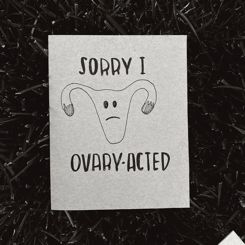 Made my sister a set of cards for her birthday. This was the gem of the bunch.