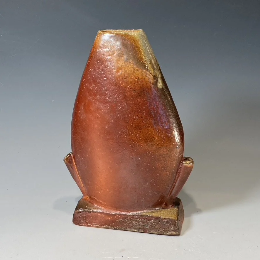 RJ Oval Vase form Wood Fired